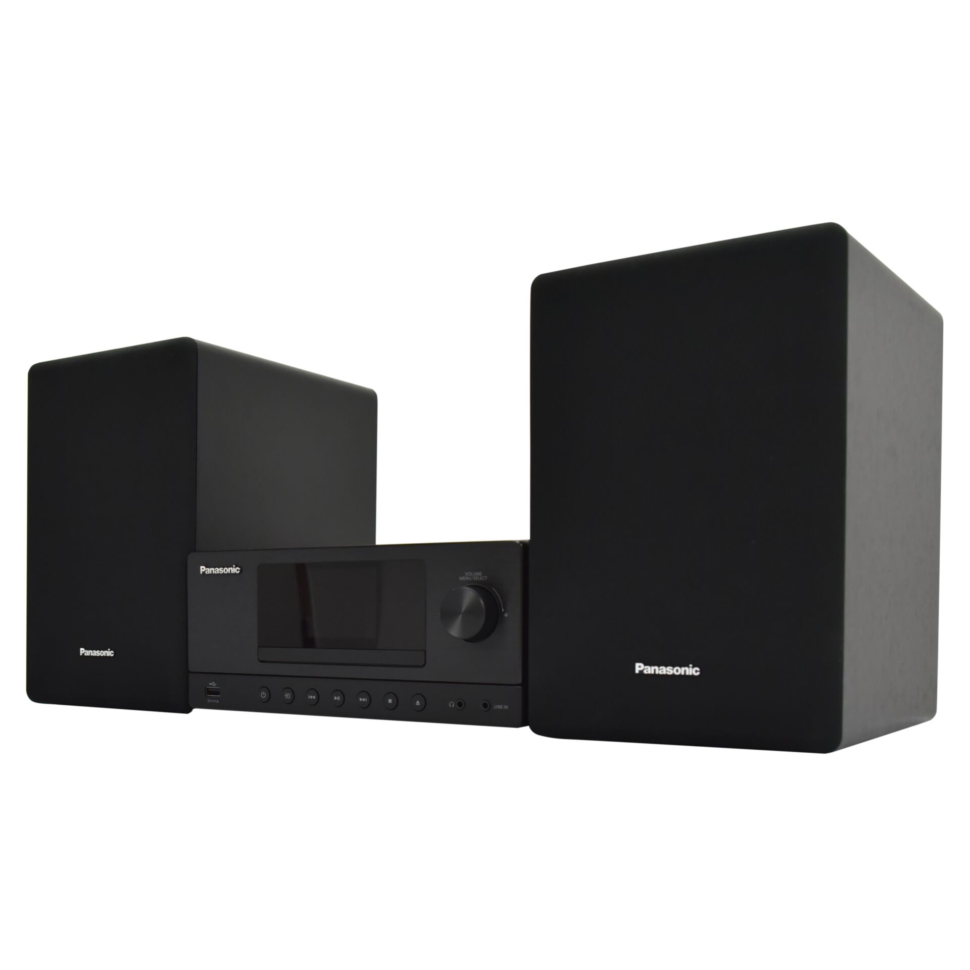 hifi-system, stereoanlage, 2.1 lautsprecher, panasonic, kabelloses set