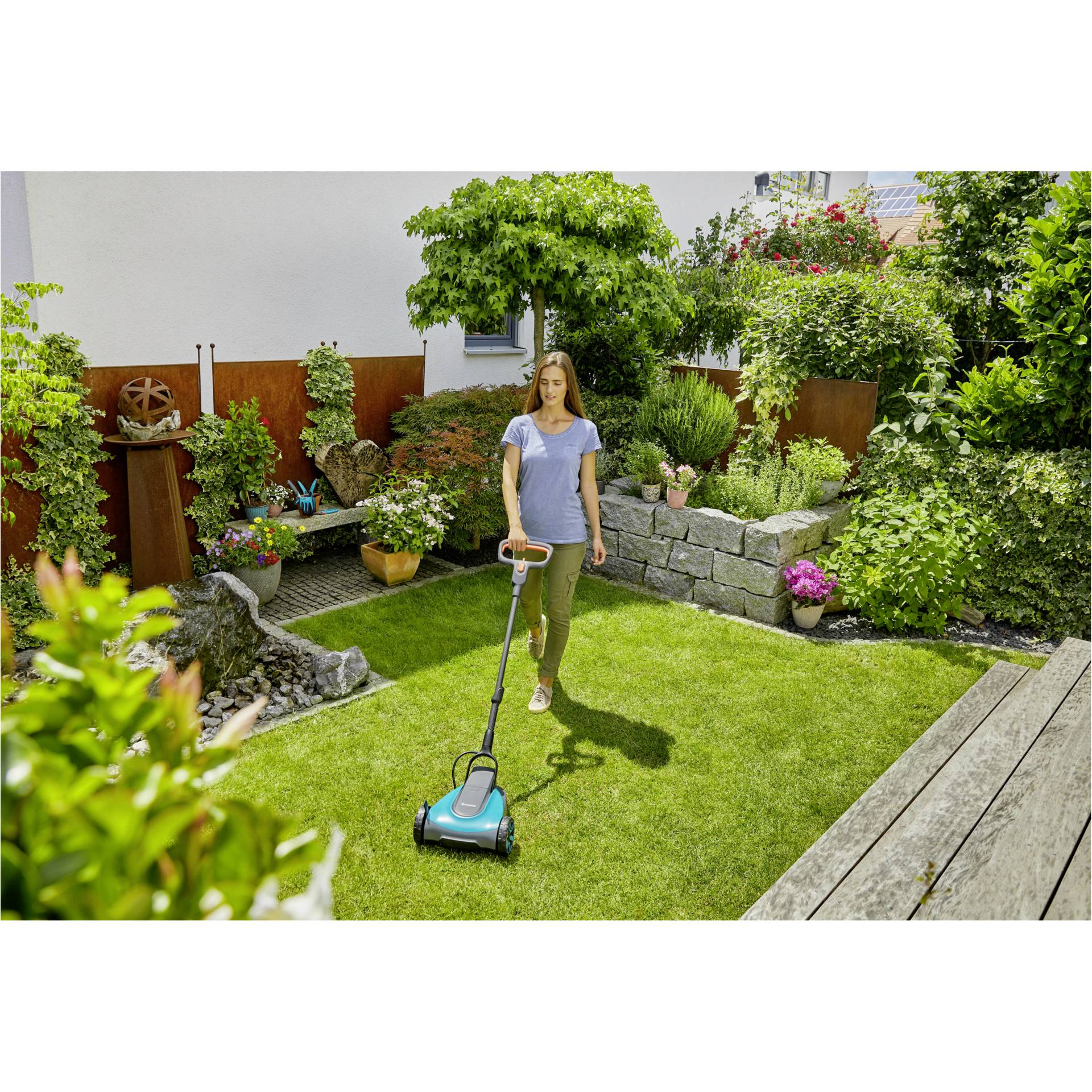 Gras, Rasen, Person, Gerät, Schuh