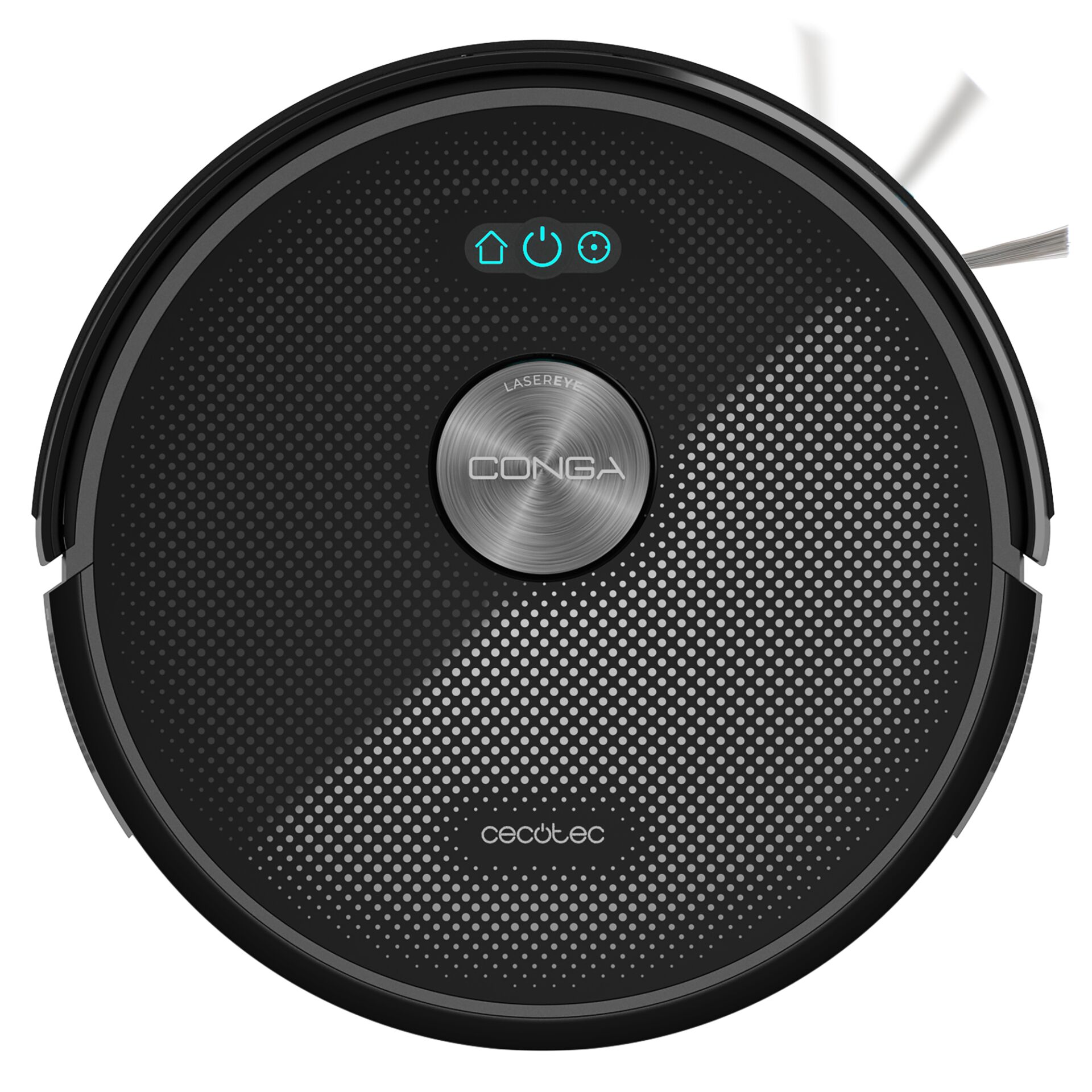 Robotic vacuum, Kreisdesign, Punktmuster, Bürstenrand, Ceotec/Conga Markenname