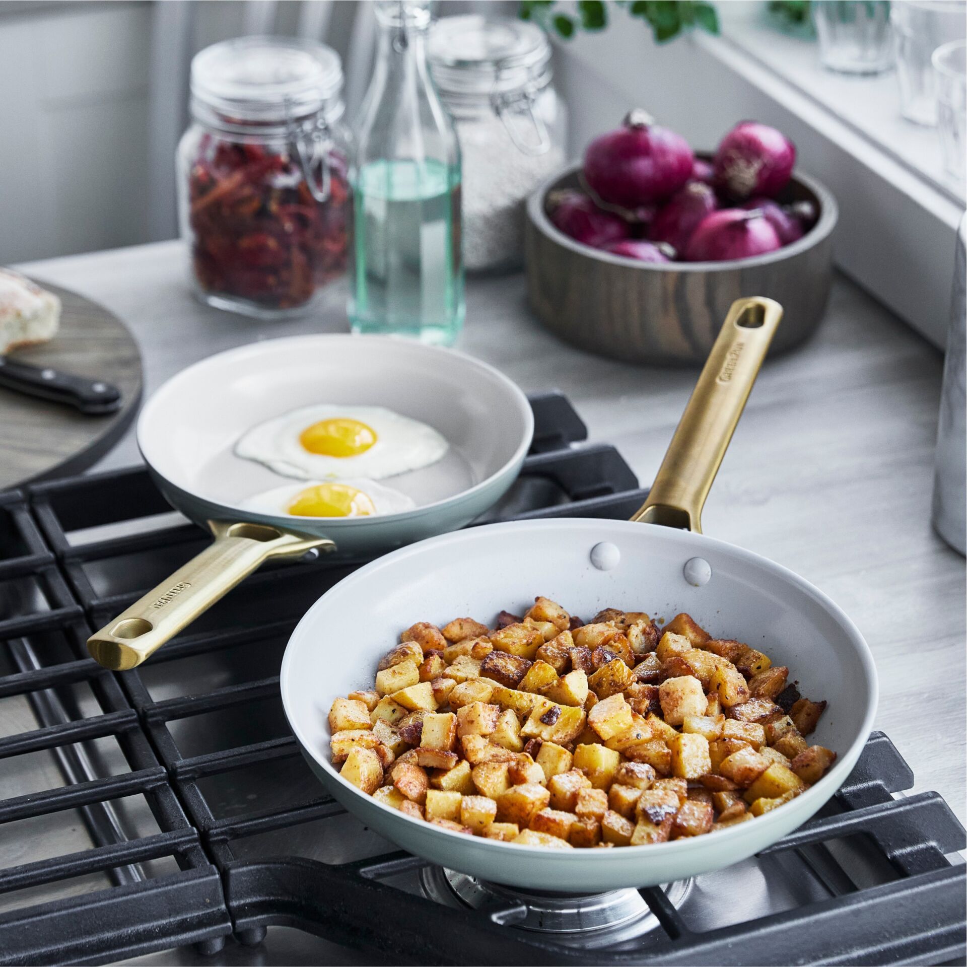 Kochgeschirr, Kochpfanne, Bratpfanne, Ei, Essen