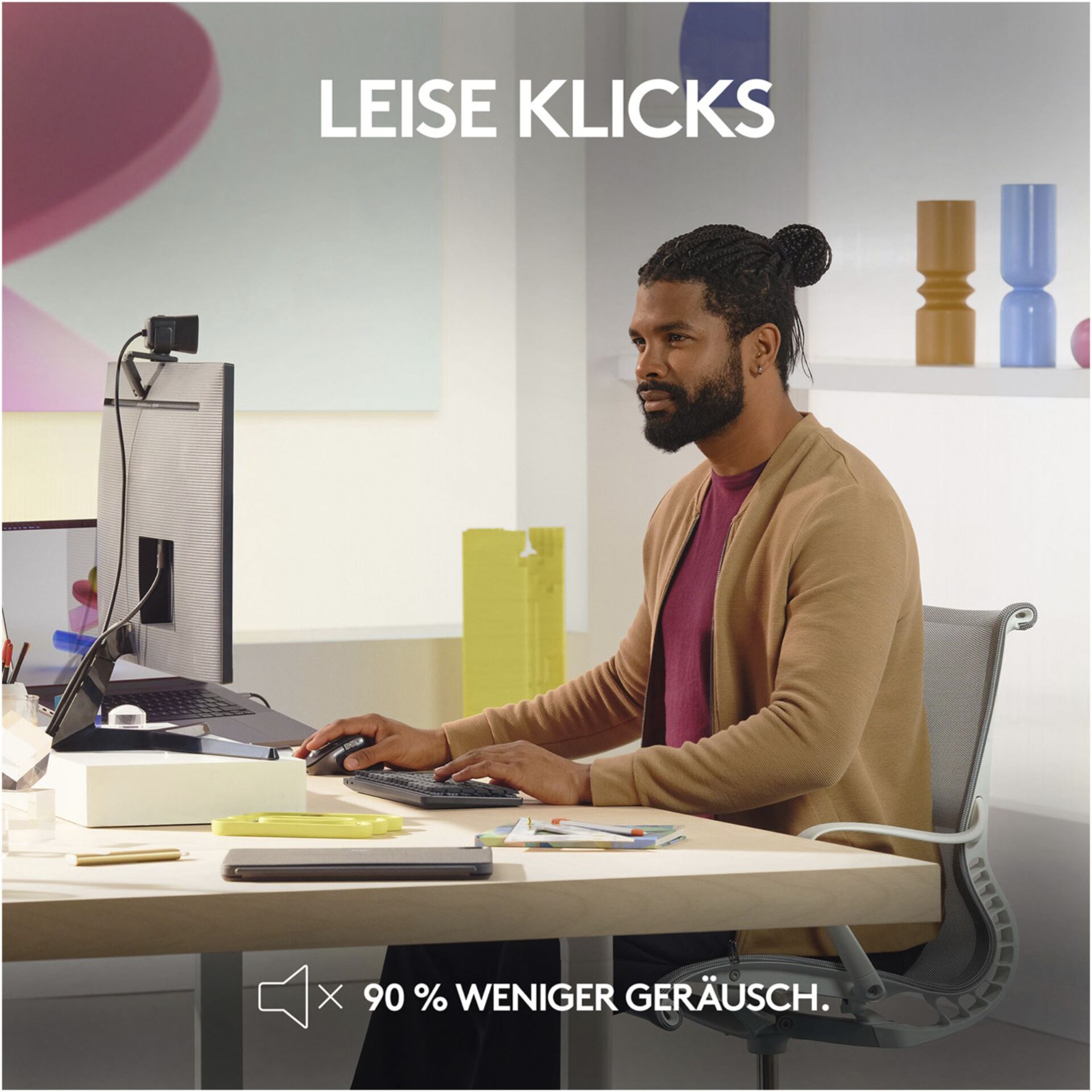 Moebel, Tabelle, Schreibtisch, Computer, Person