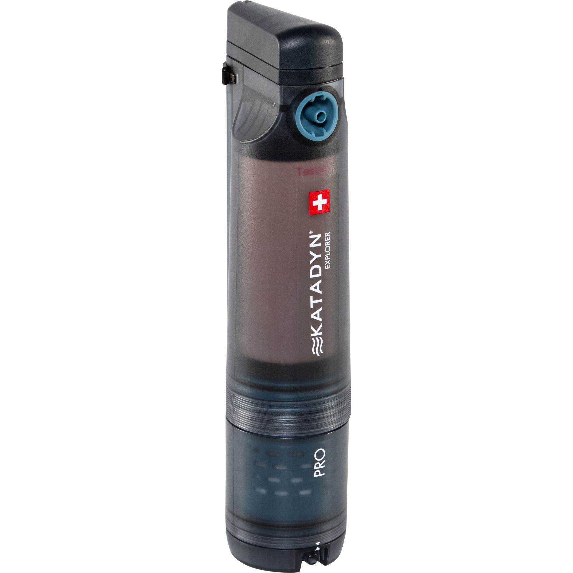 Katalyt Trinkflasche, Wasserflasche, Hydrationsflasche, Pro Serie, Schwarz/Transparent