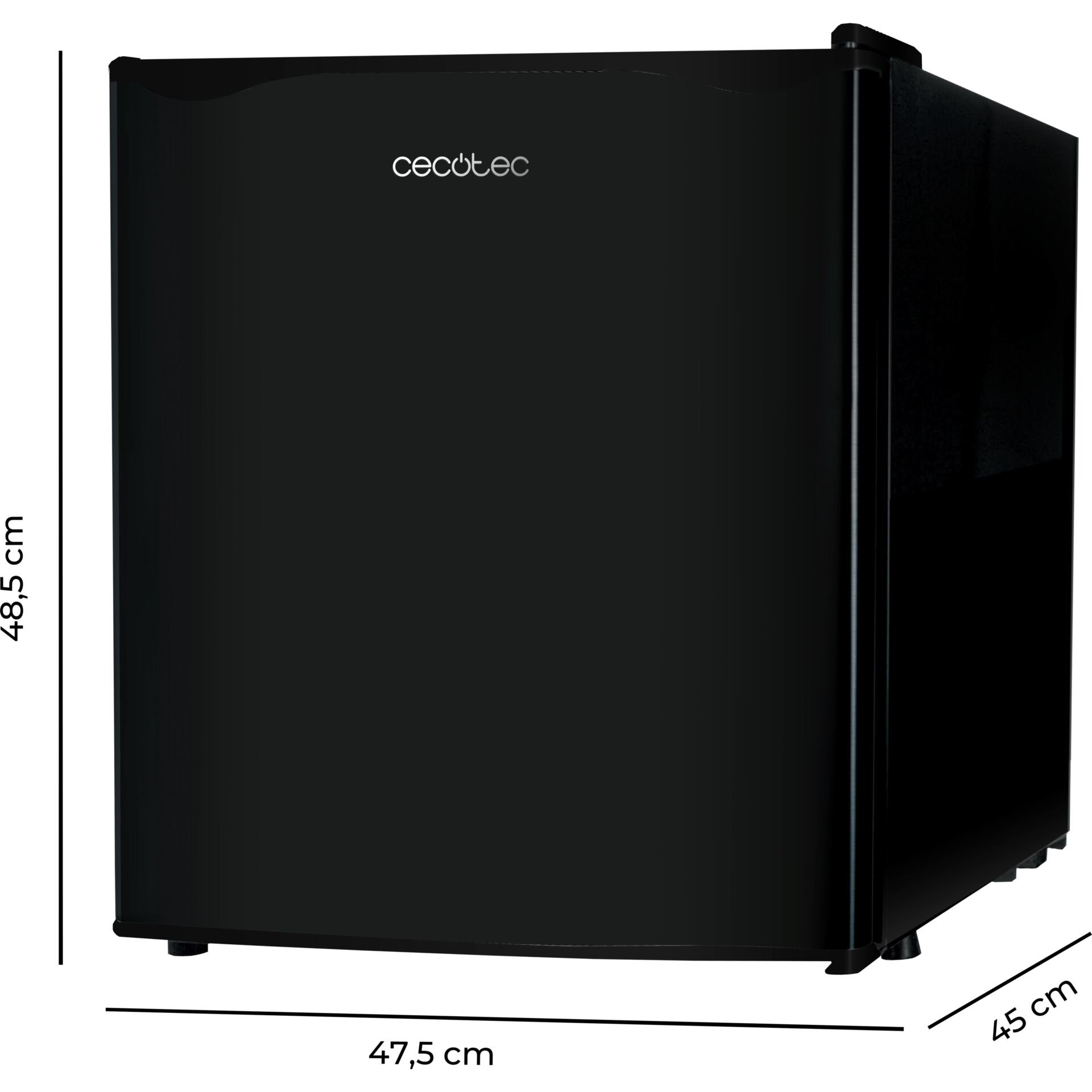 Gerät, Elektrisches Gerät, Kühlschrank, Gerät, Elektrisches Gerät, Kühlschrank, Kühlschrank, Mini-Kühlschrank, Schwarz, Schmale Bauweise, 45 cm Tiefe