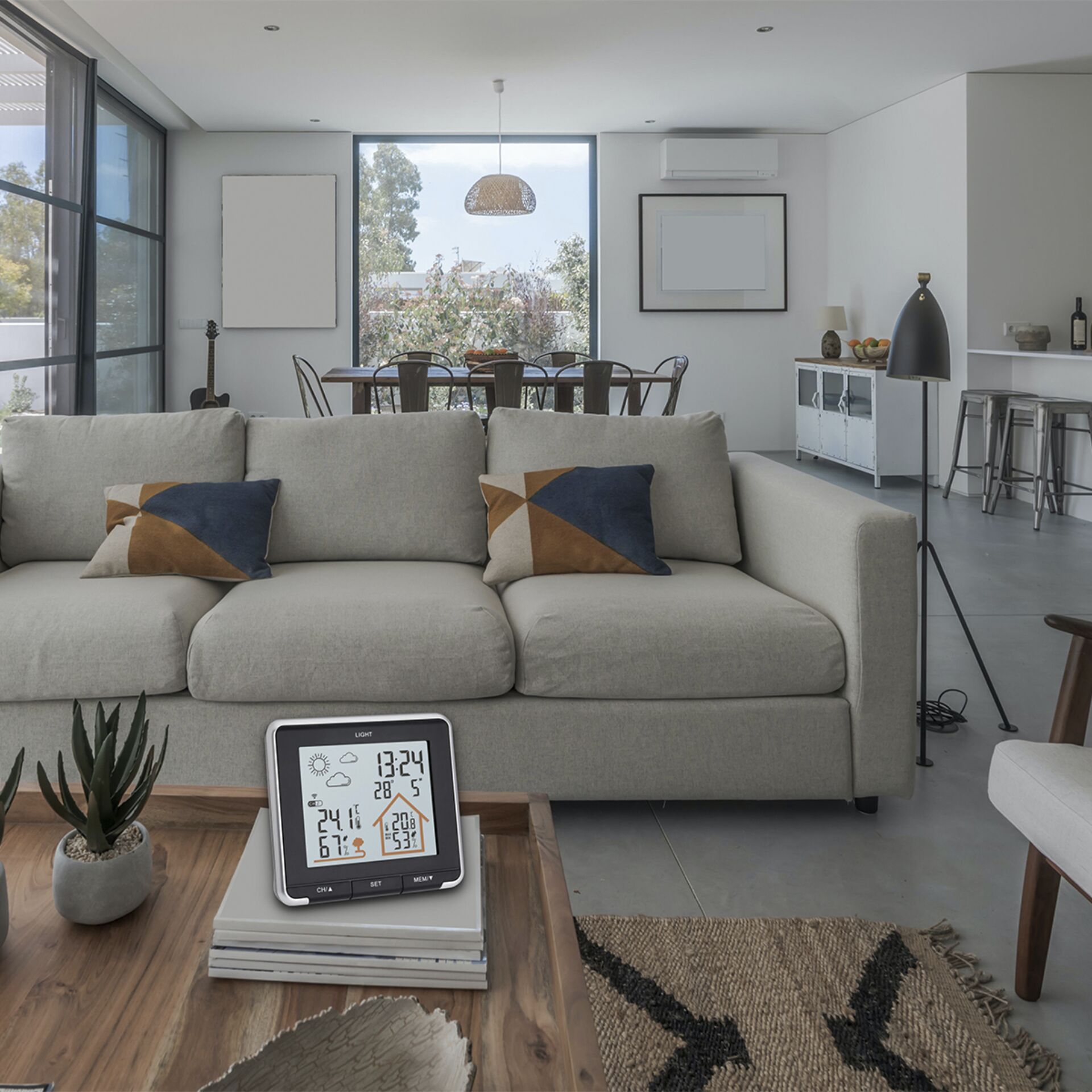 Dekoration für Zuhause, Couch, Tabelle, Lampe, Wohnzimmer