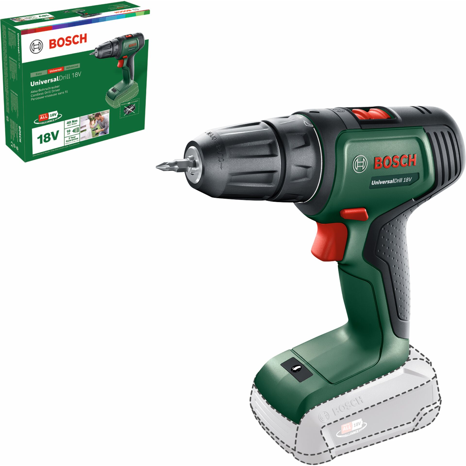 Bosch UniversalDrill 18V  Akku-Bohrschrauber