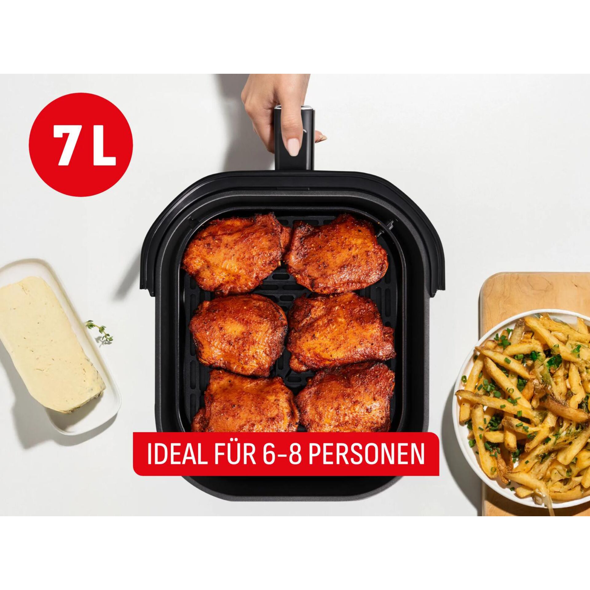 Air fryer, Chicken wings, 6-8 servings, Non-stick, Electric kitchen appliance