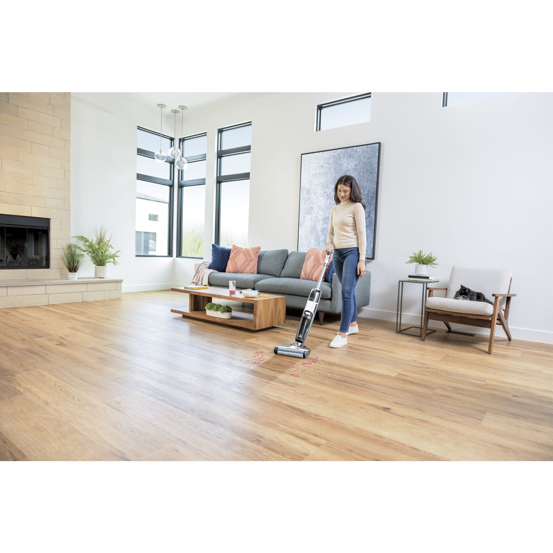 Innenarchitektur, Fußboden, Bodenbeläge, Holzpaneele, Wohnzimmer