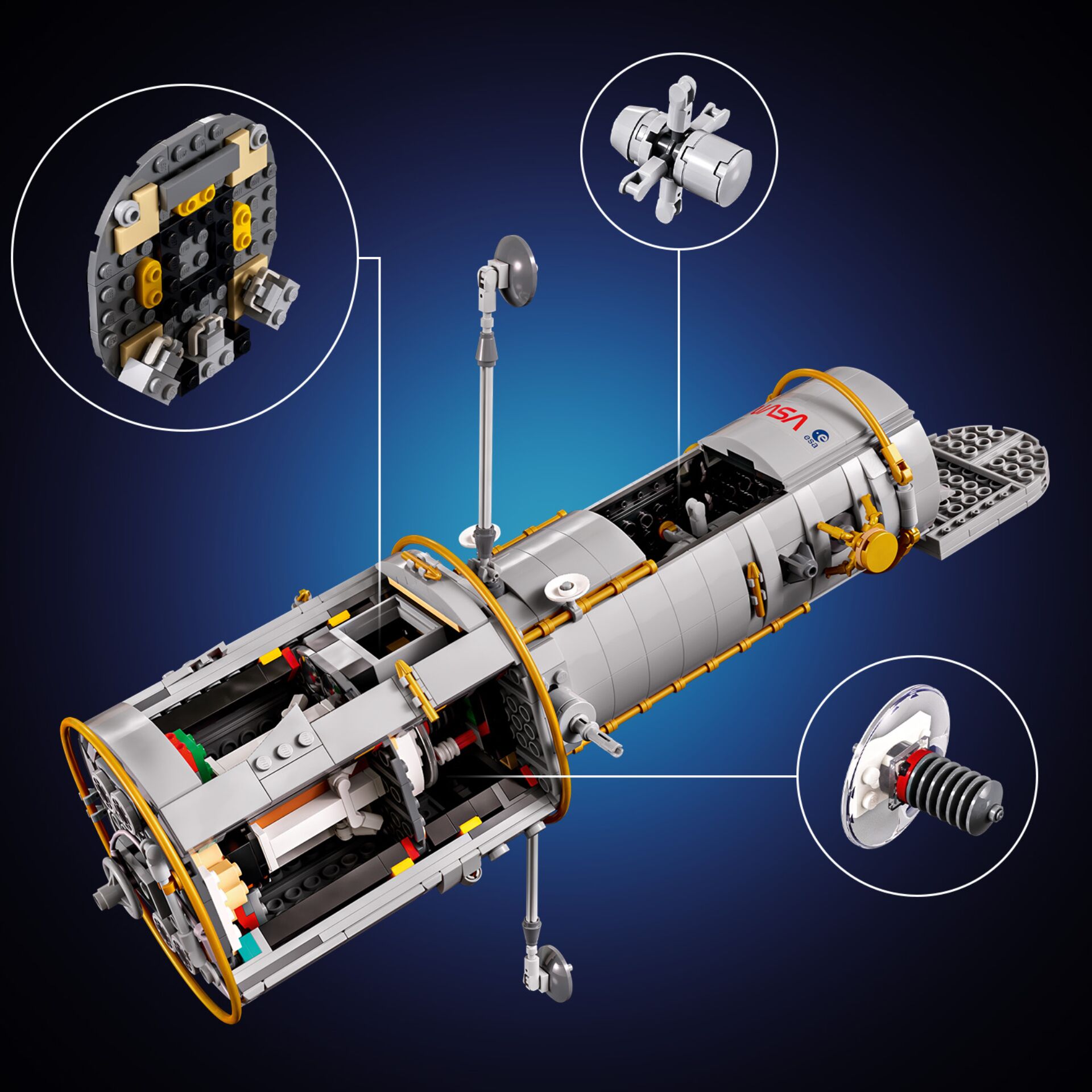 Lego Modell, Raumfahrzeug, Raketenmotor, Bauteilset, Astro-Modell