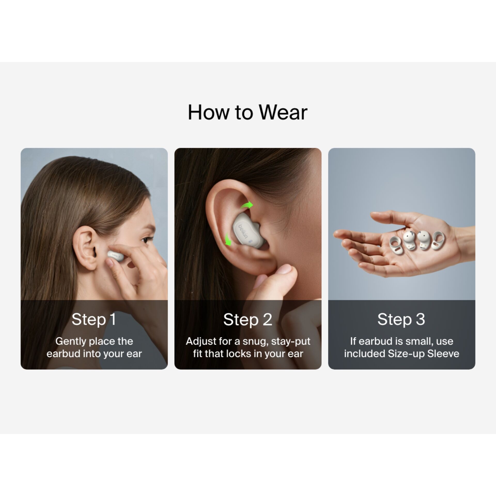 In-ear, Ohrstöpsel, Drahtlos, Ladeset, Weißes Gehäuse