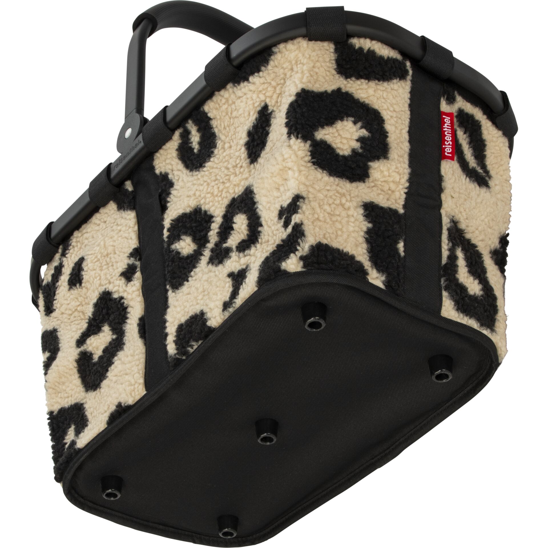 Hose, Tasche, Lederimitat, Tiermuster, Futtertextur