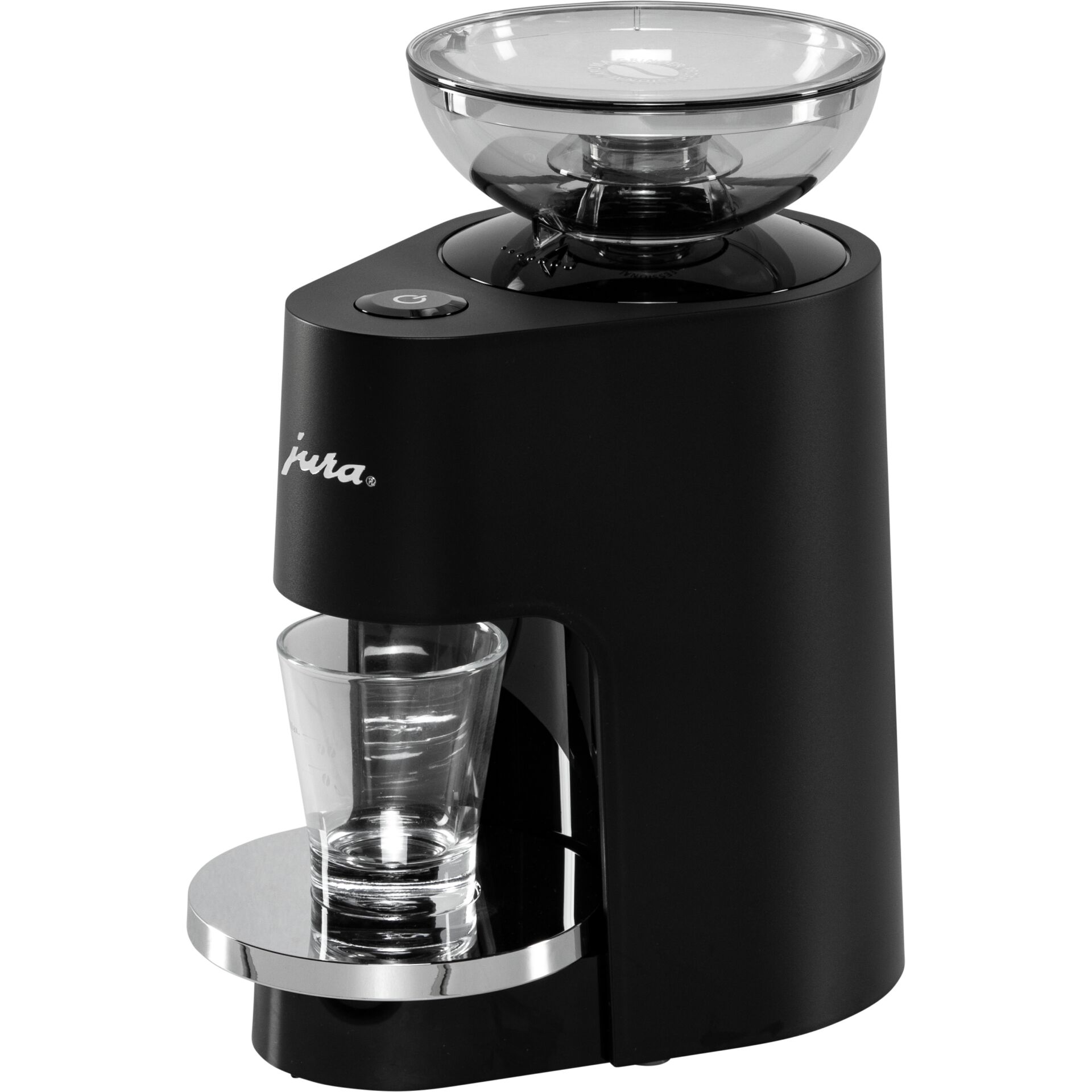 Espresso machine, Kaffeemodul, Schwarzes Gehäuse, Glasbehälter, Tropfschale