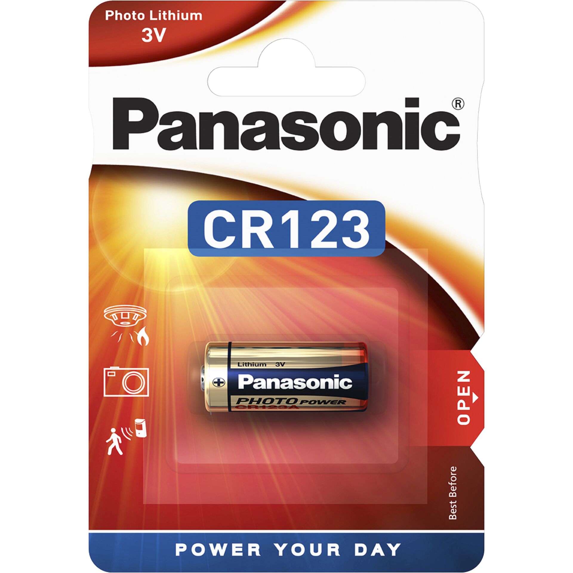 1 Panasonic Photo CR 123 A  Lithium