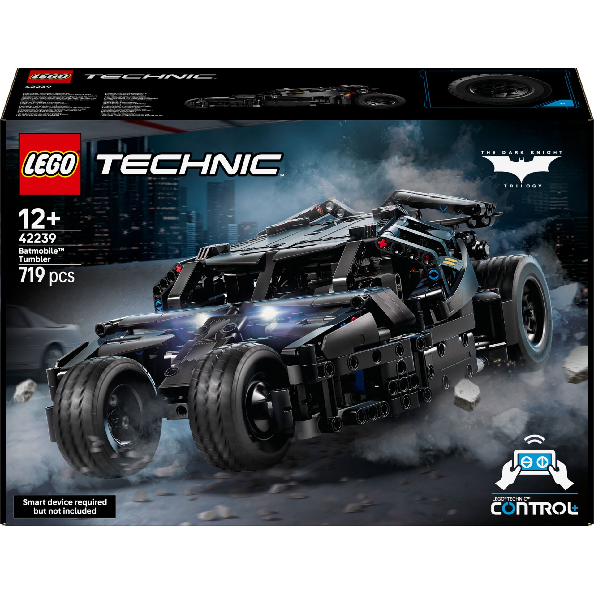 Batmobile, Technic, Creator, 719 Teile, Schwarz/ Grau