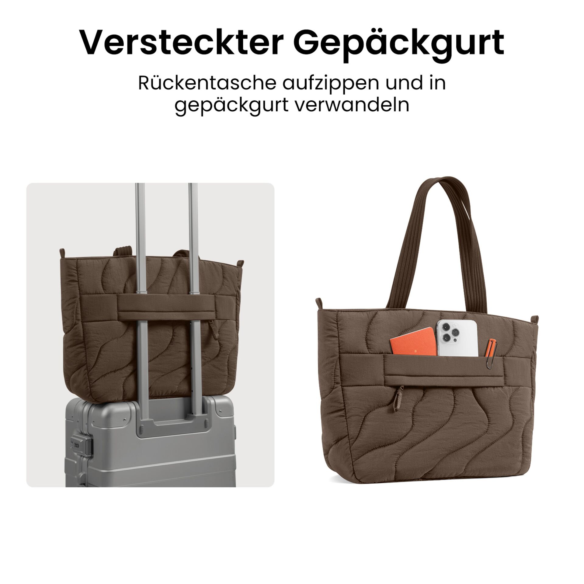 Tasche, Reisetasche, Quilted, Transporttasche, Stofftasche