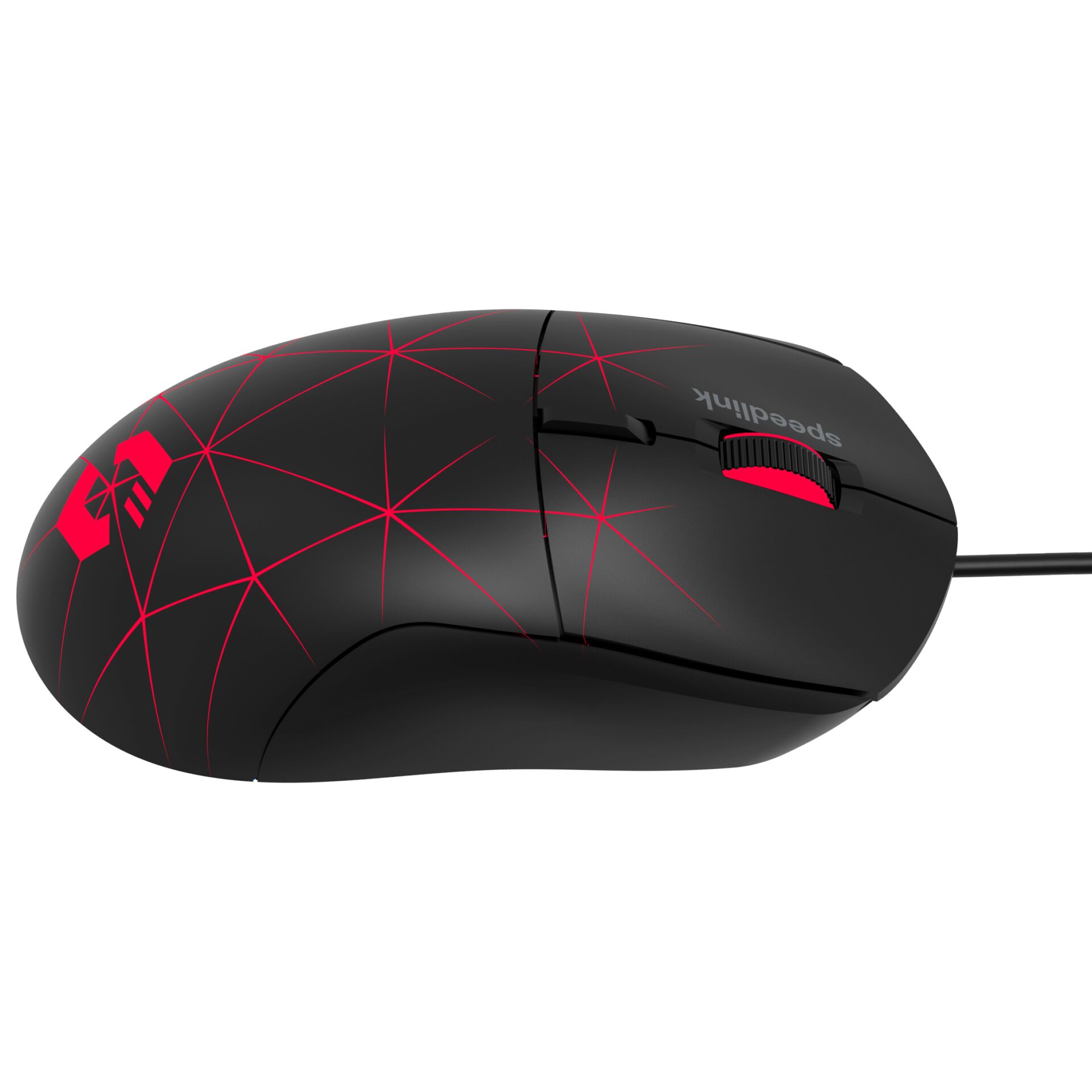 Gaming-Maus, RGB-Muster, Kabelgebundene Maus, PC-Kompatibel, Schwarzrot