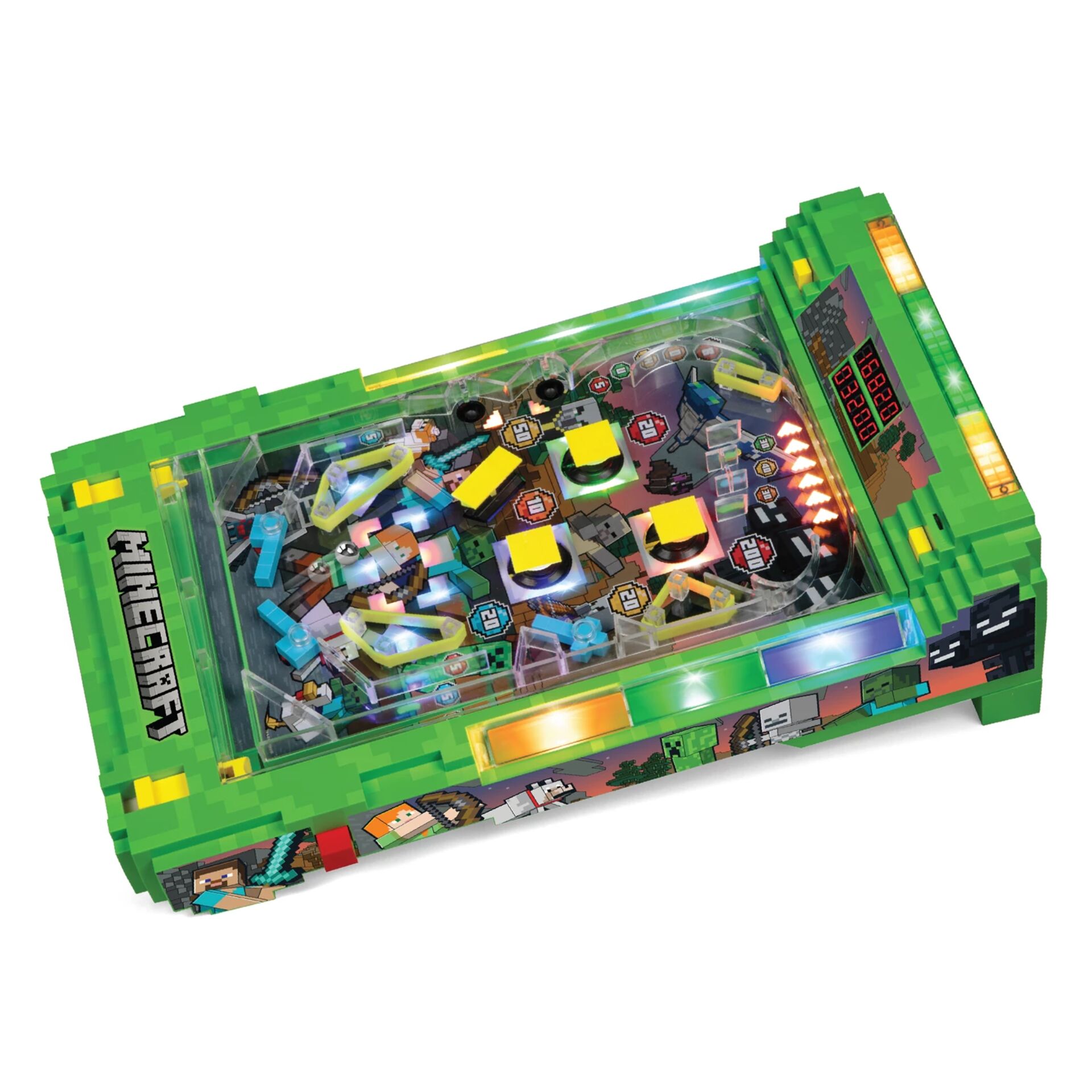 Lego, Pinhigher, arcade, playfield, grün