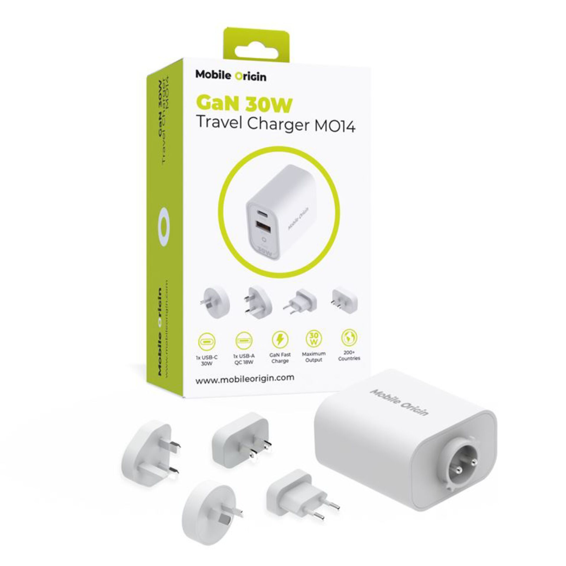 Mobile Origin 30W Travel Charger  MO14 EU/USA/UK/AUS