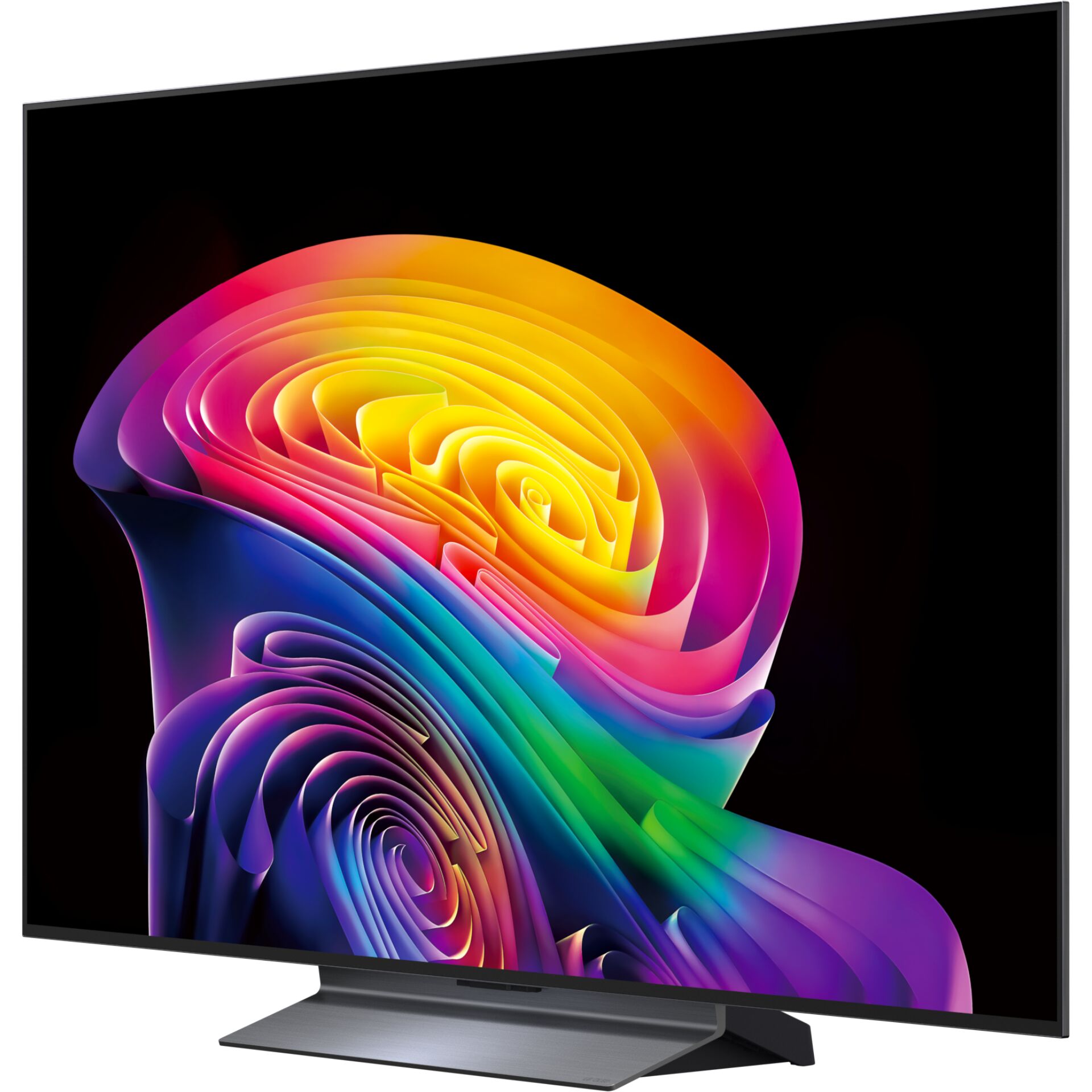 fernseher, smart-tv, 4k-display, oled-panel, schwarzes-rahmen