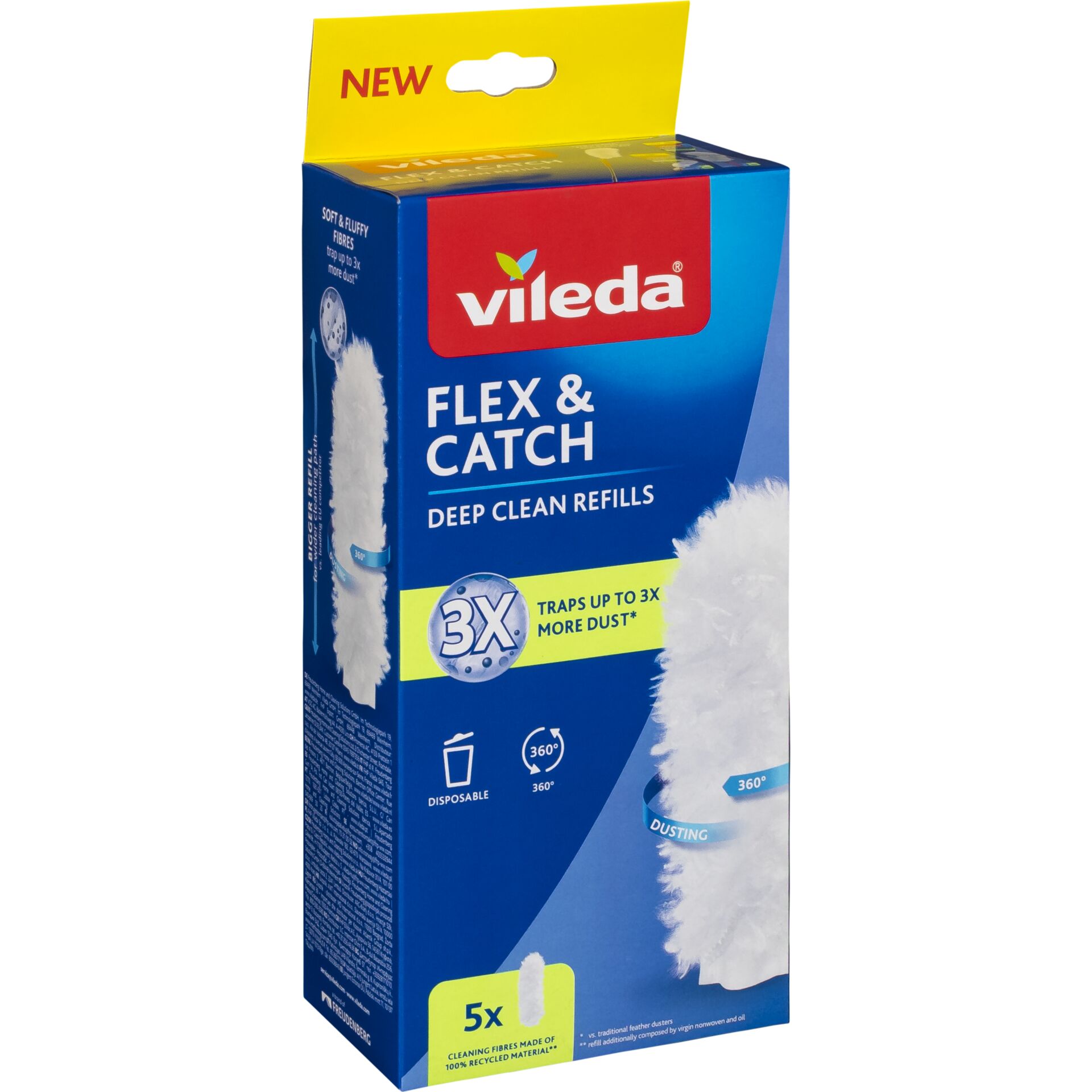 Vileda Staubwedel-Einsätze für  Flex&Catch 5 Stück