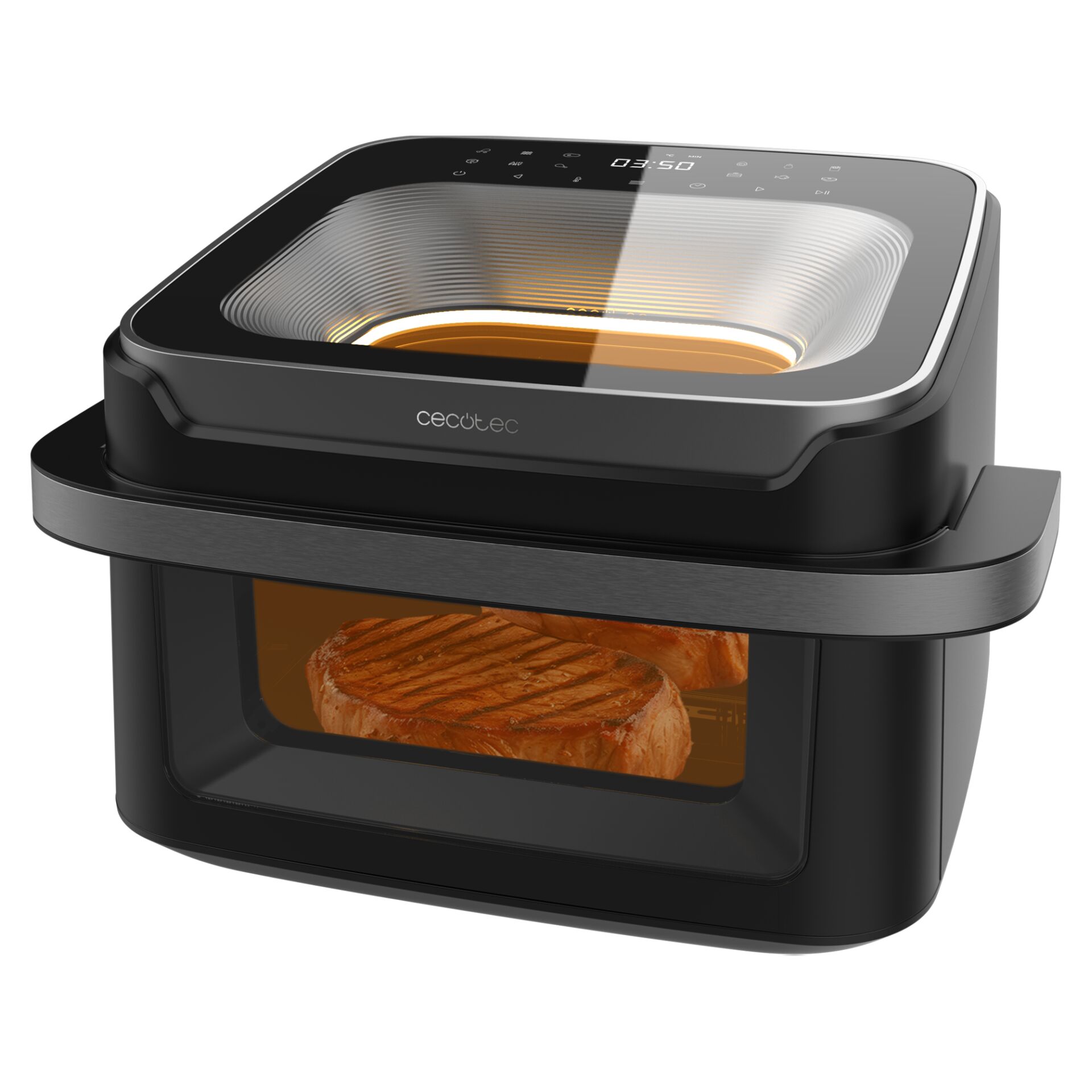 Toaster-oven, Countertop, Grill-plate, Glass-lid, Brunnen-compact