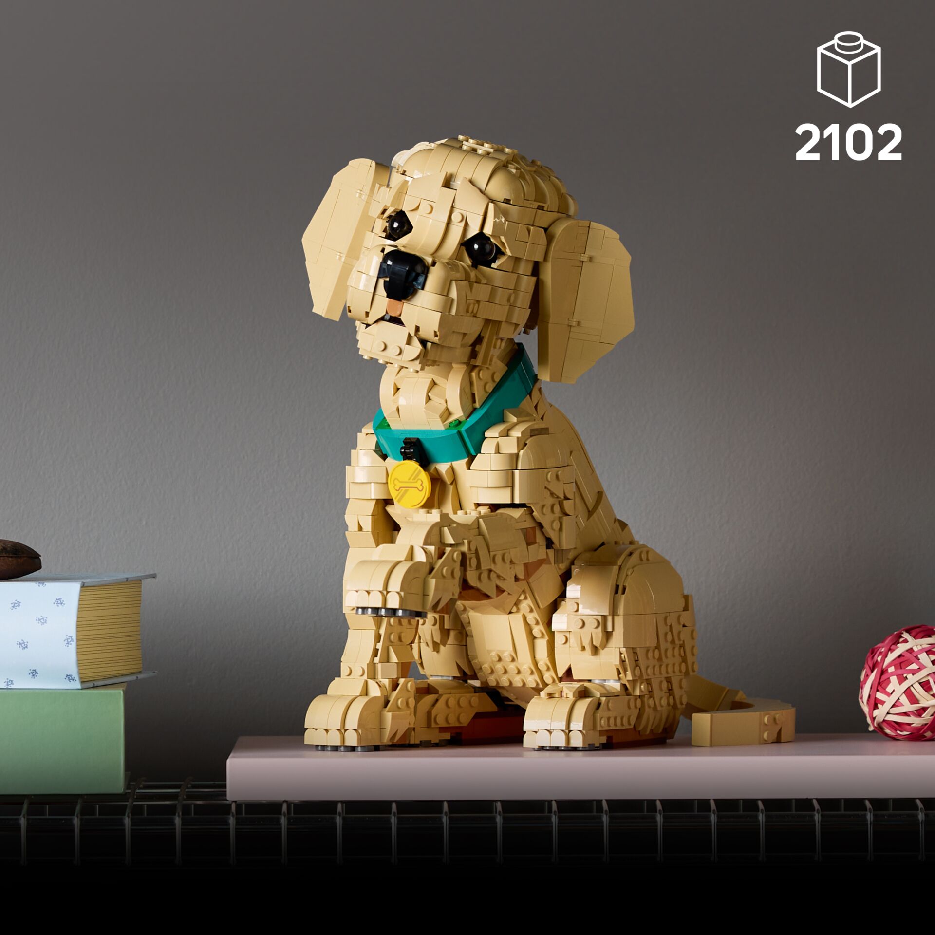 Hund, LEGO, Blöcke, Pudel, Skulptur