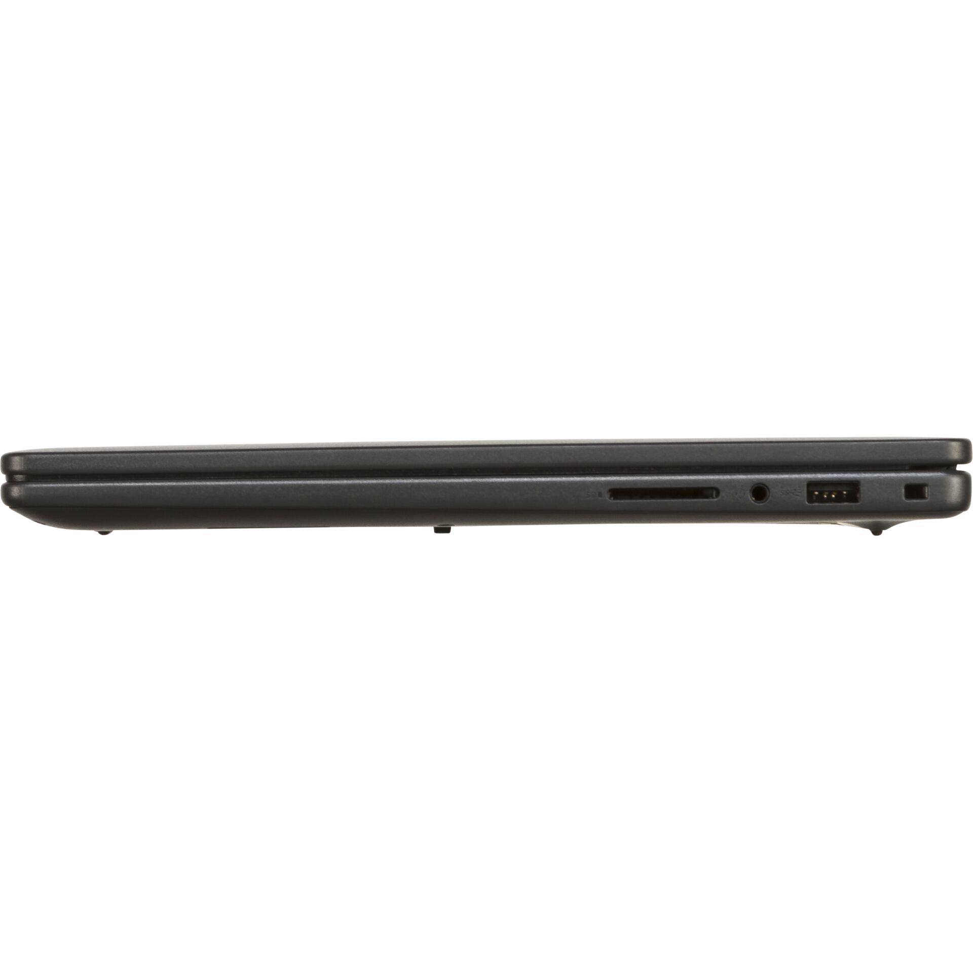Laptop-Seite, Anschlüsse, USB-C, SD-Kartenslot, Kopfhörerbuchse