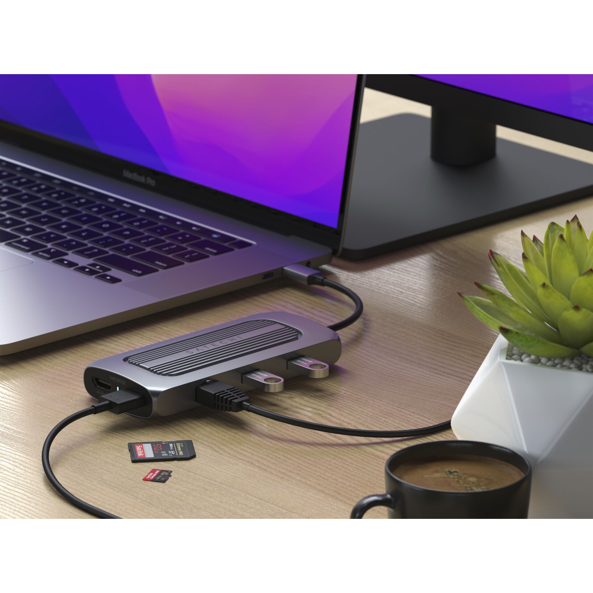 Laptop, PC, Adapter, Bildschirm, Computer-Hardware