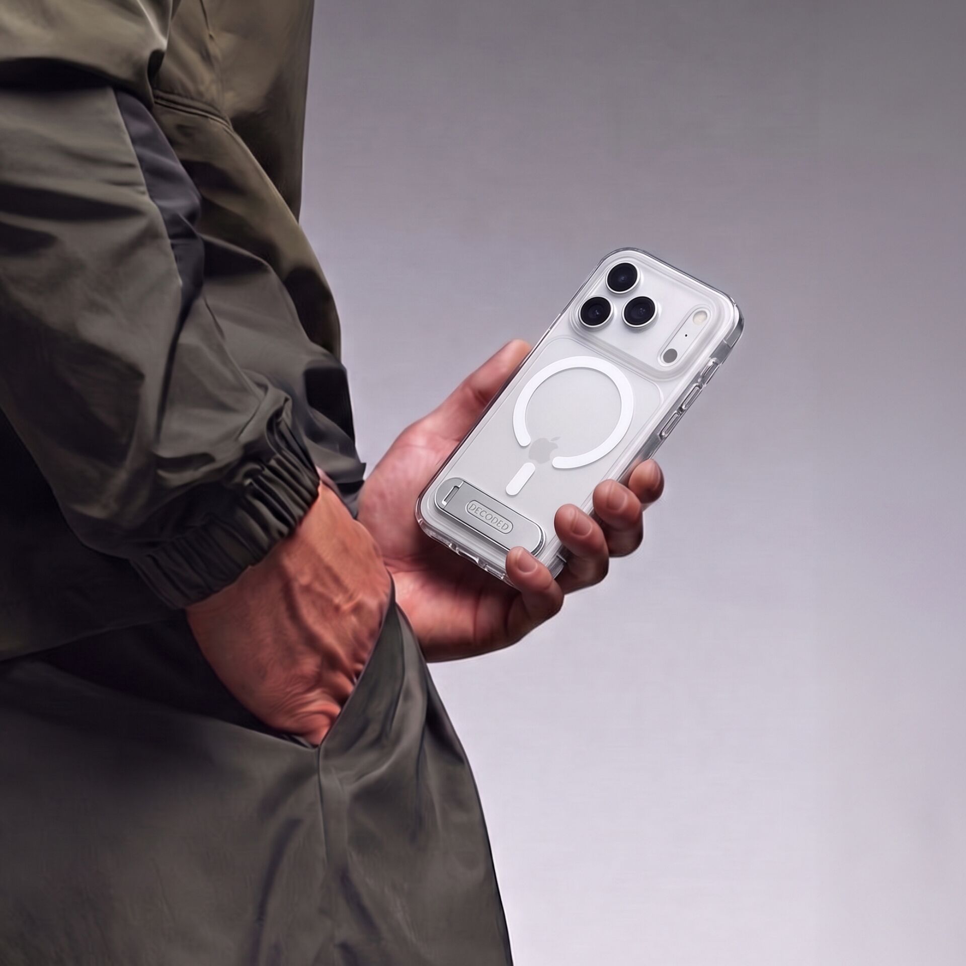 Smartphone, iPhone, klarer Fall, Ringhalter, Dreifach-Kamera
