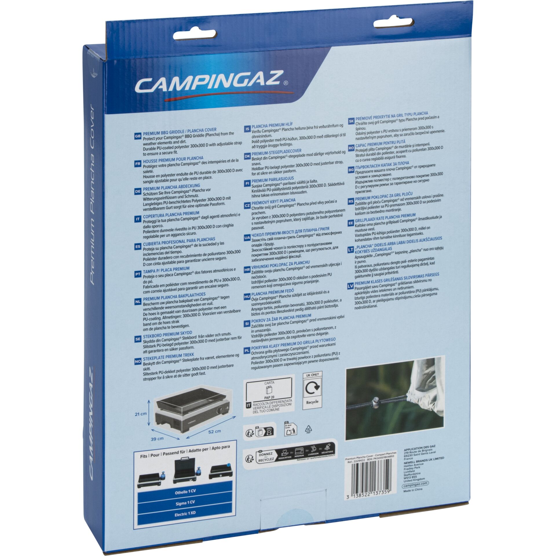 Campingaz, Grillplatte, Abdeckung, Premium, Grill