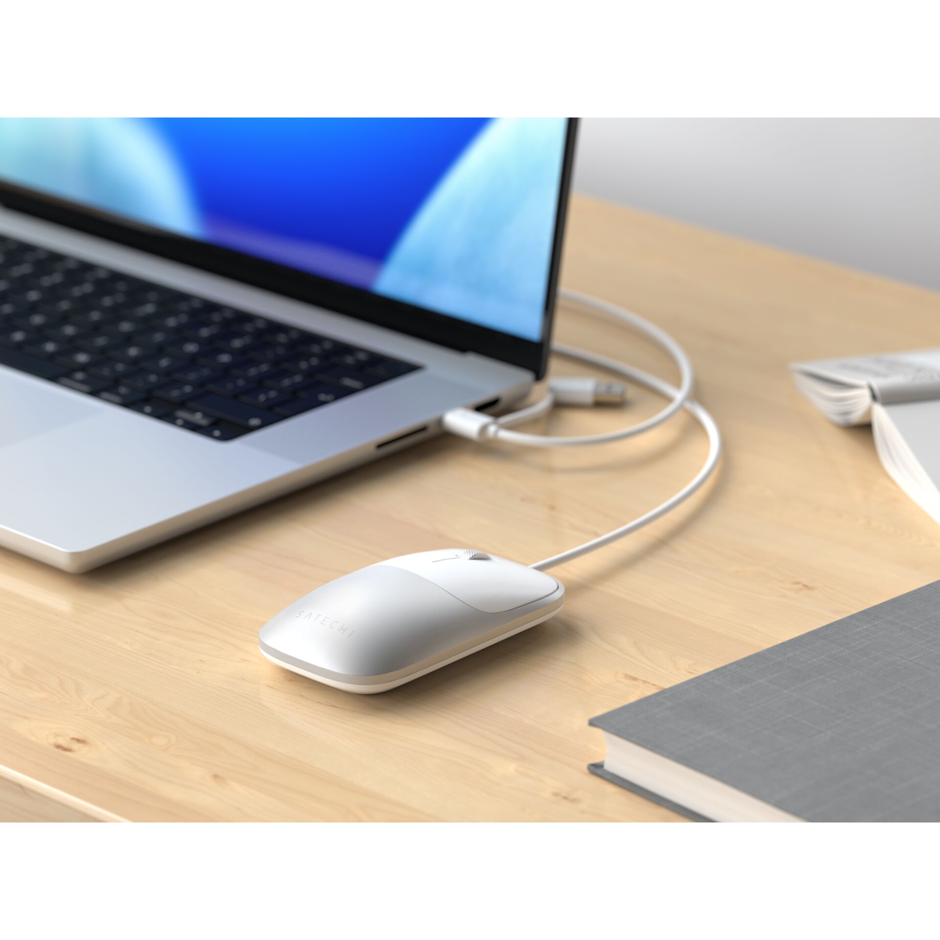 computer mouse, wired mouse, USB-kabel, Laptop, Schreibtisch-Setup