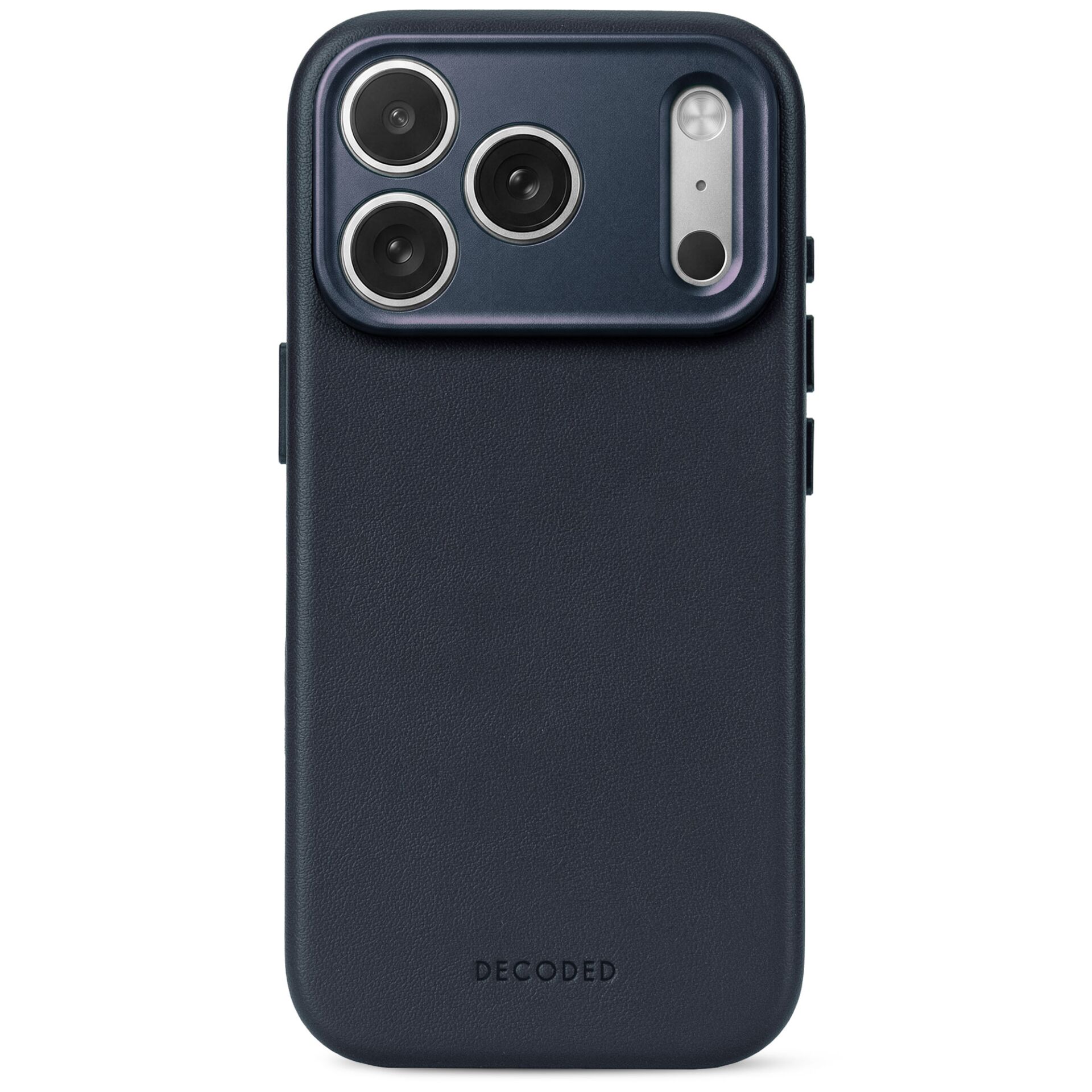 smartphone case, Leder, marineblau, Kameraausschnitt, Decoded Marke