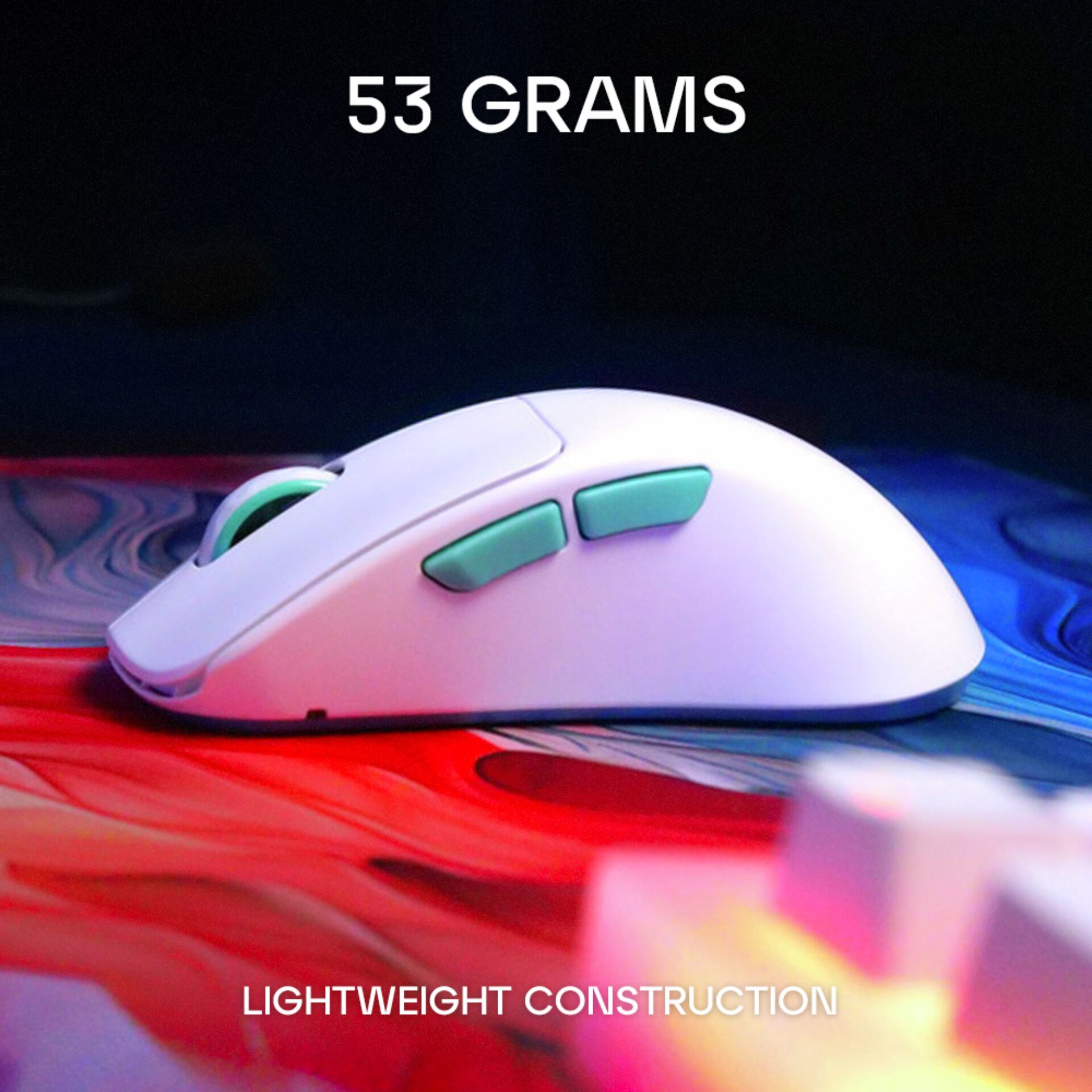 Computer mouse, Wireless mouse, RGB accents, Ergonomic, Lightweight