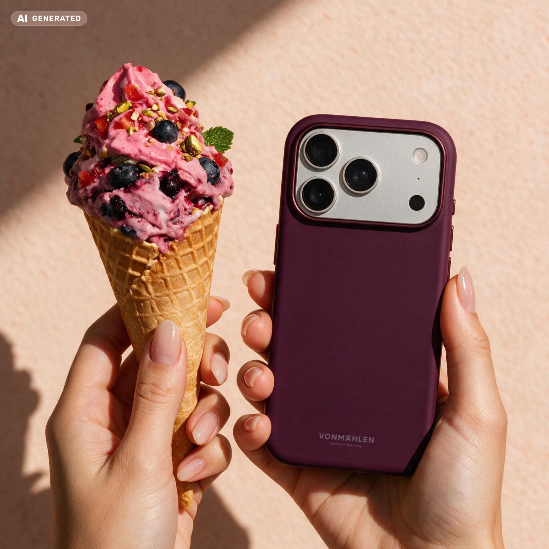 Eistüte, Eiscreme, Eiswaffel, Smartphone-Hülle, Handycase