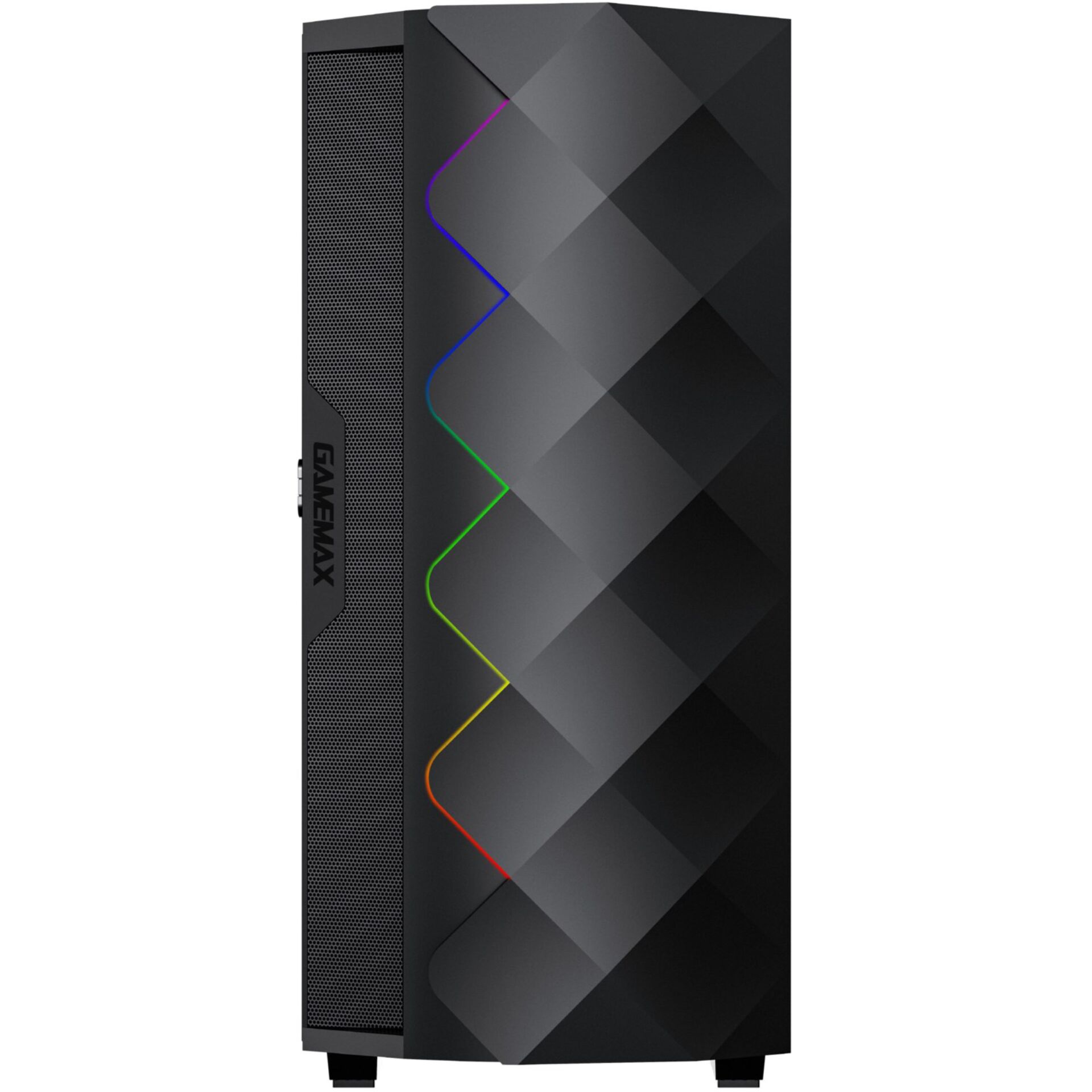 gaming-pc, turm, RGB, mid-tower, schwarz