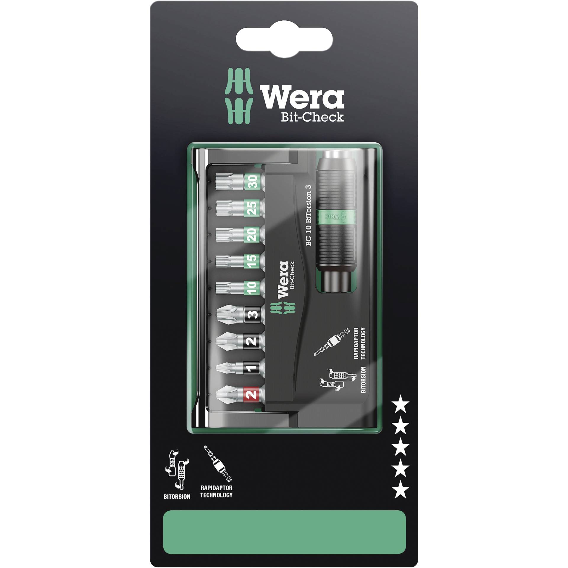Wera Bit-Check 10 BiTorsion 3 SB