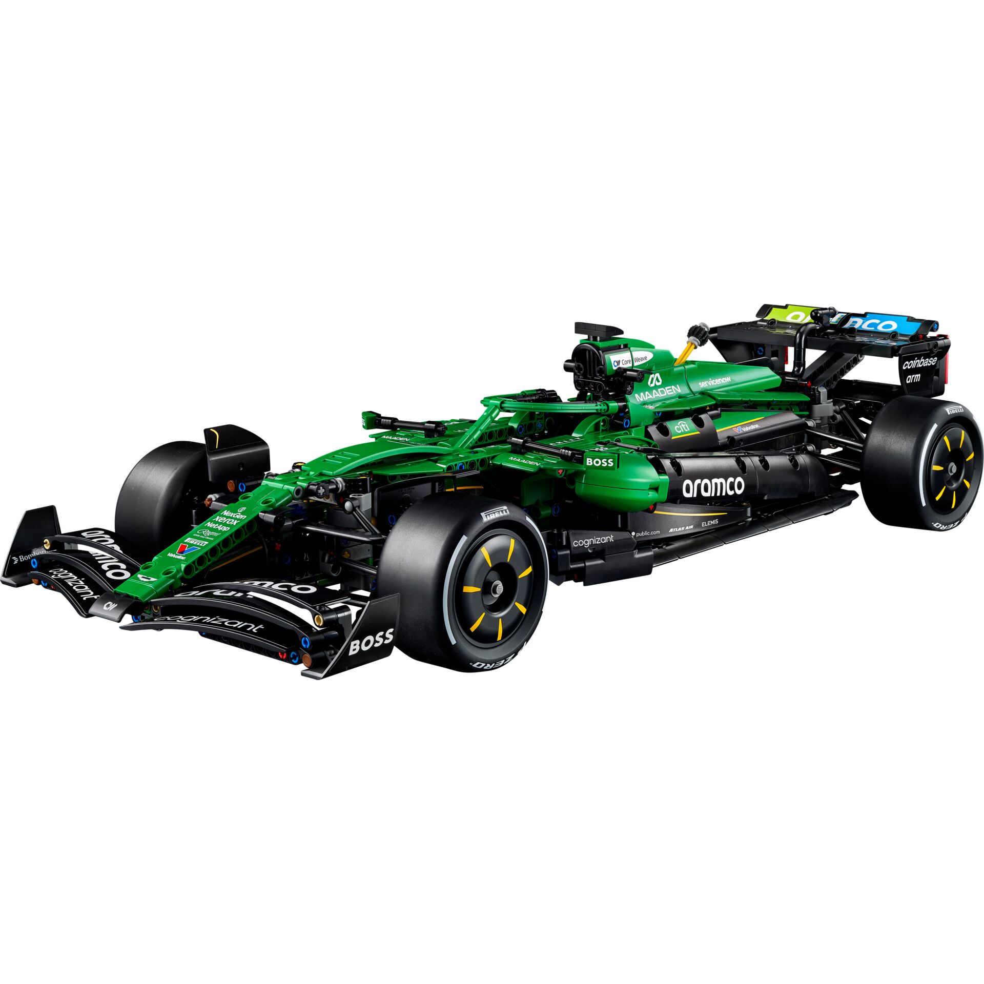 Formel-1 Auto, Rennwagen, LEGO Modell, Grün, Repliziertes Design