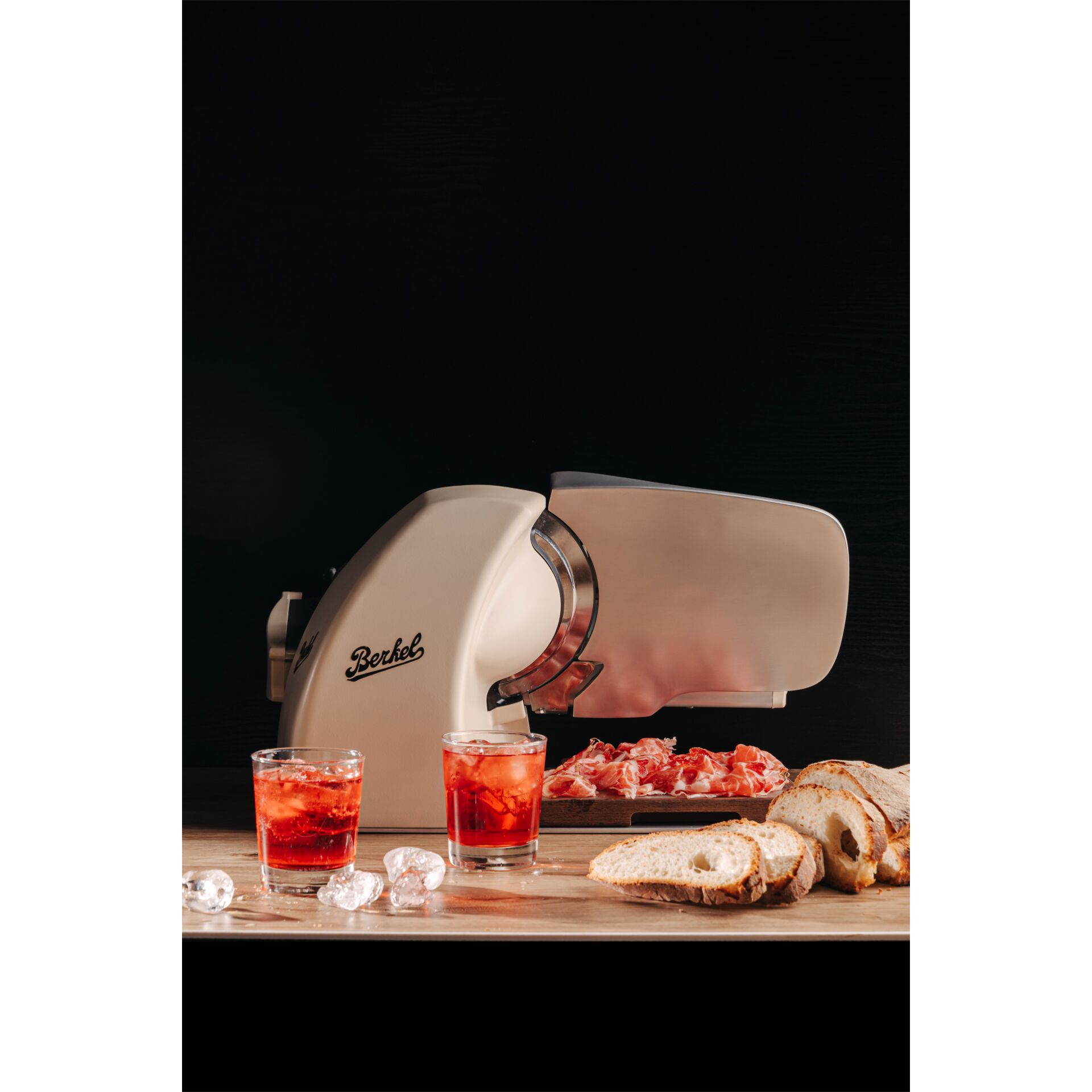 Meat slicer, Küchenmaschine, Schinken, Brot, Getränke
