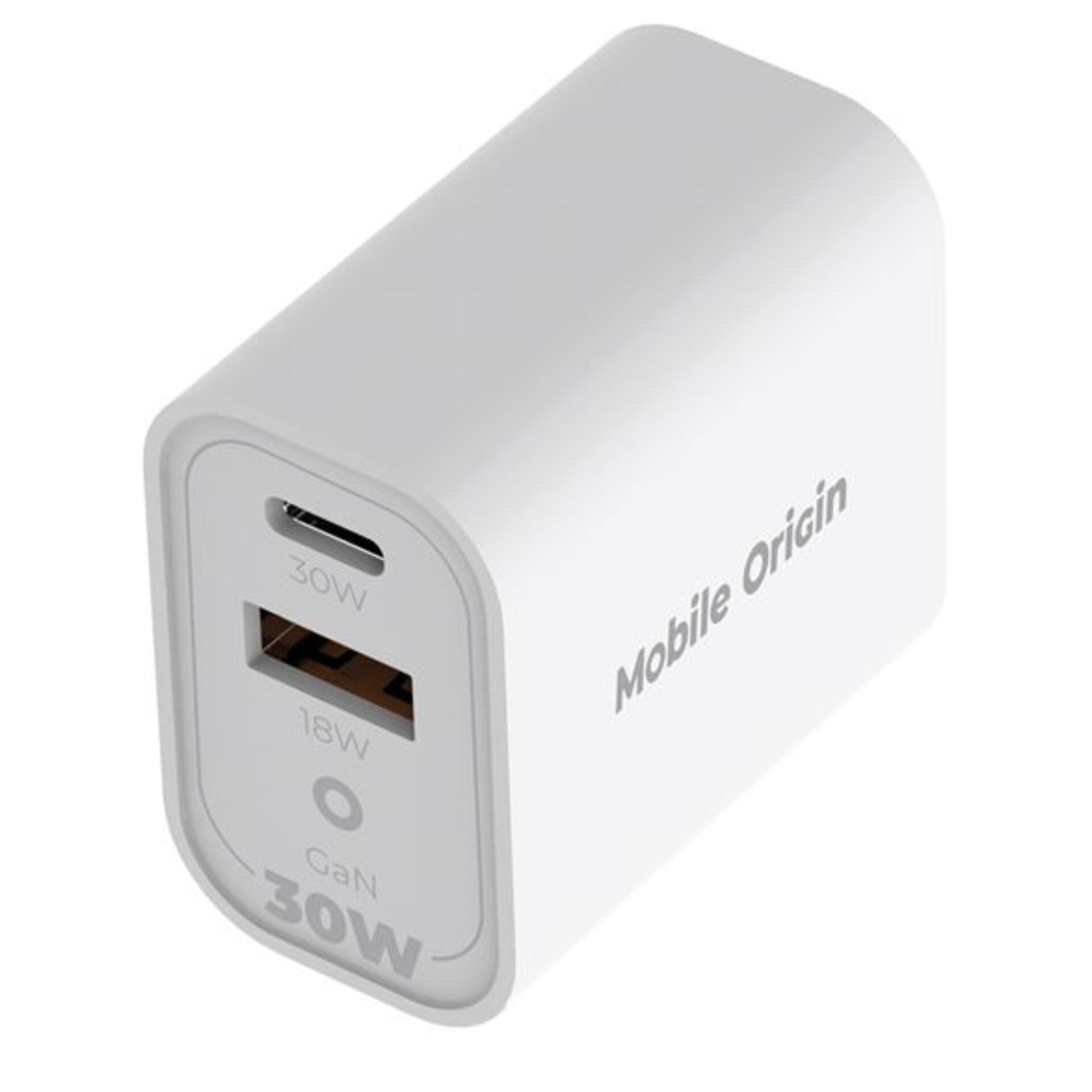 USB-C Ladegerät, Wandadapter, 20W USB-C, GaN-Ladegerät, Weiß