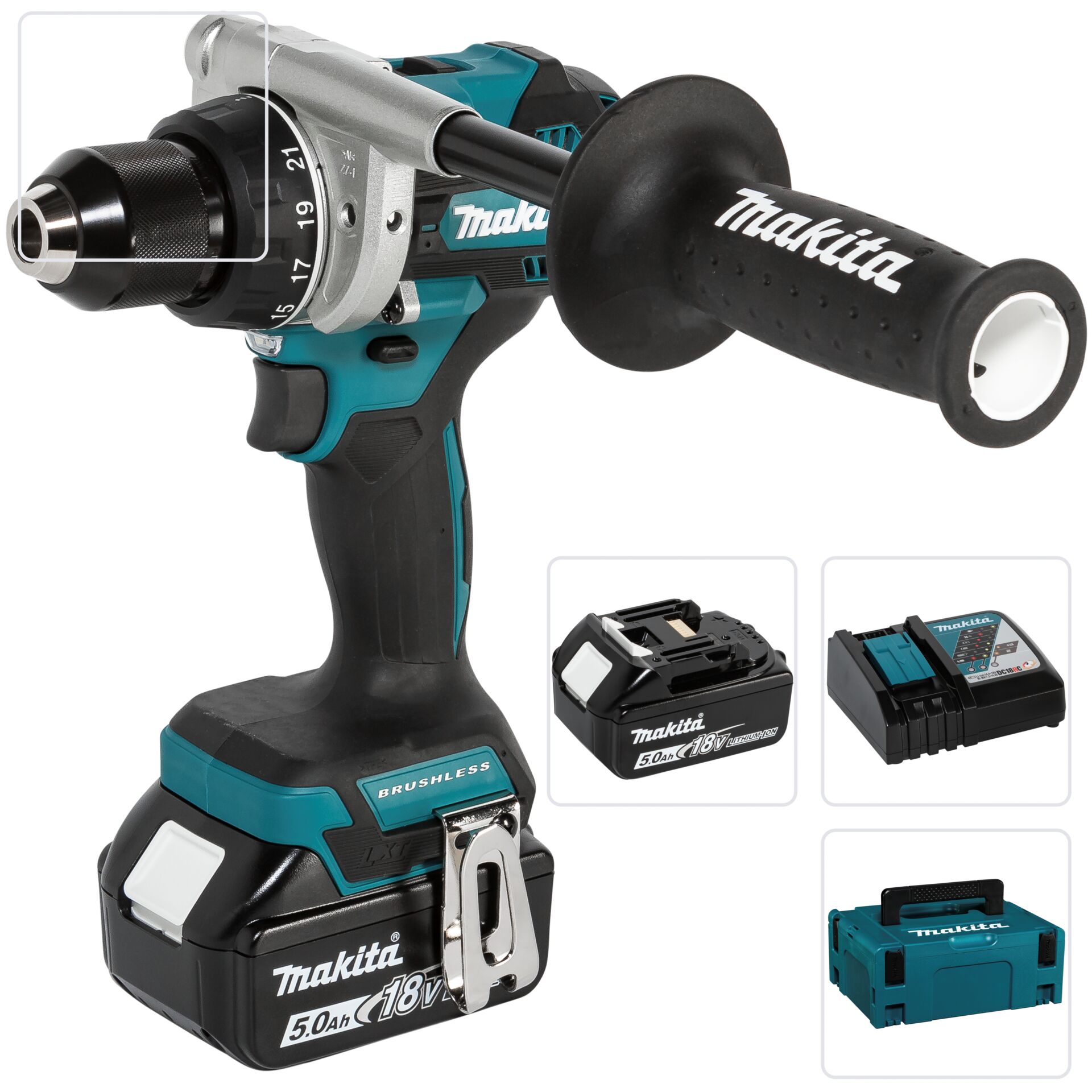 Makita  DDF492RTJ  Akku-Bohrschrauber 18V
