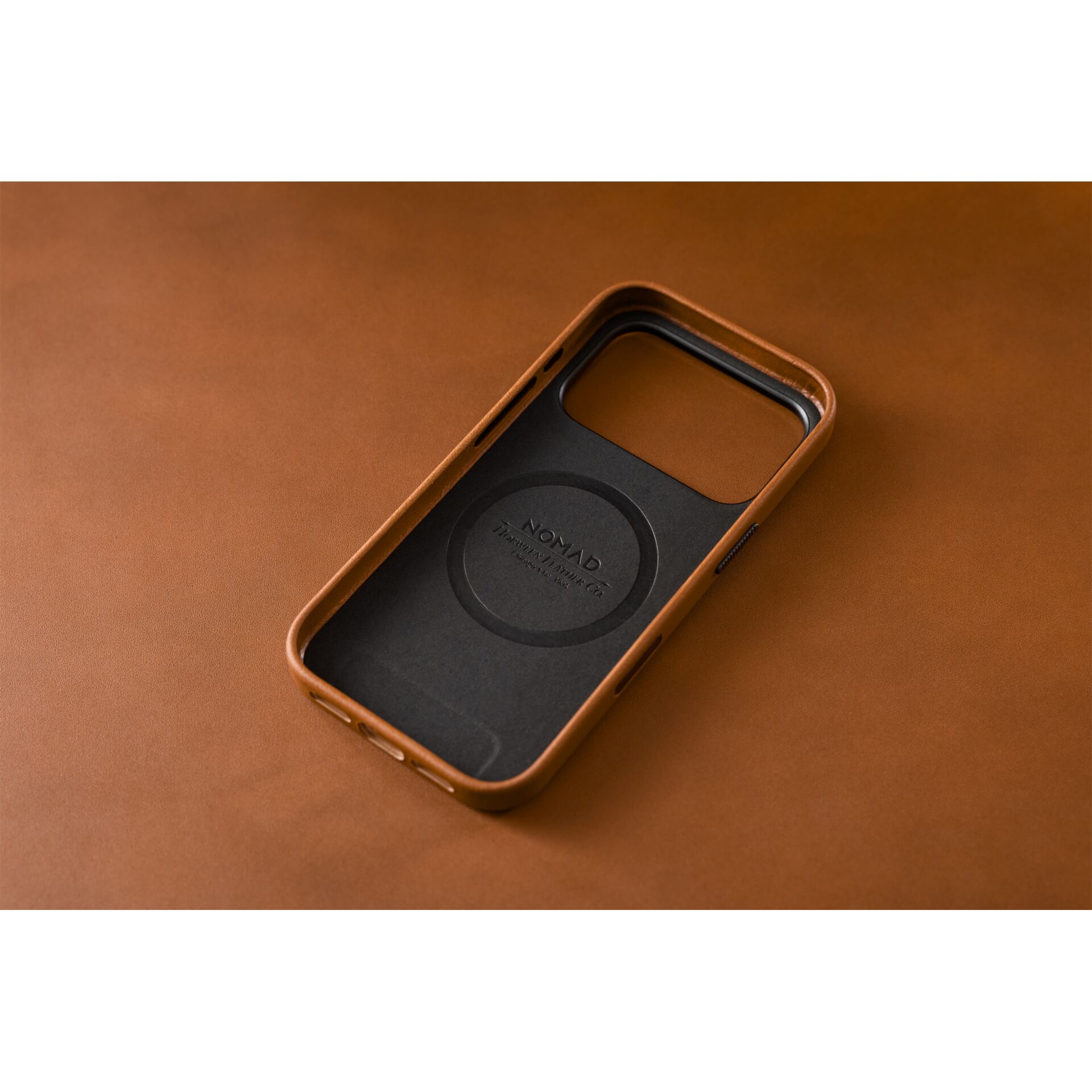 Hülle für Smartphone, iPhone-Hülle, Leder, braun, MagSafe