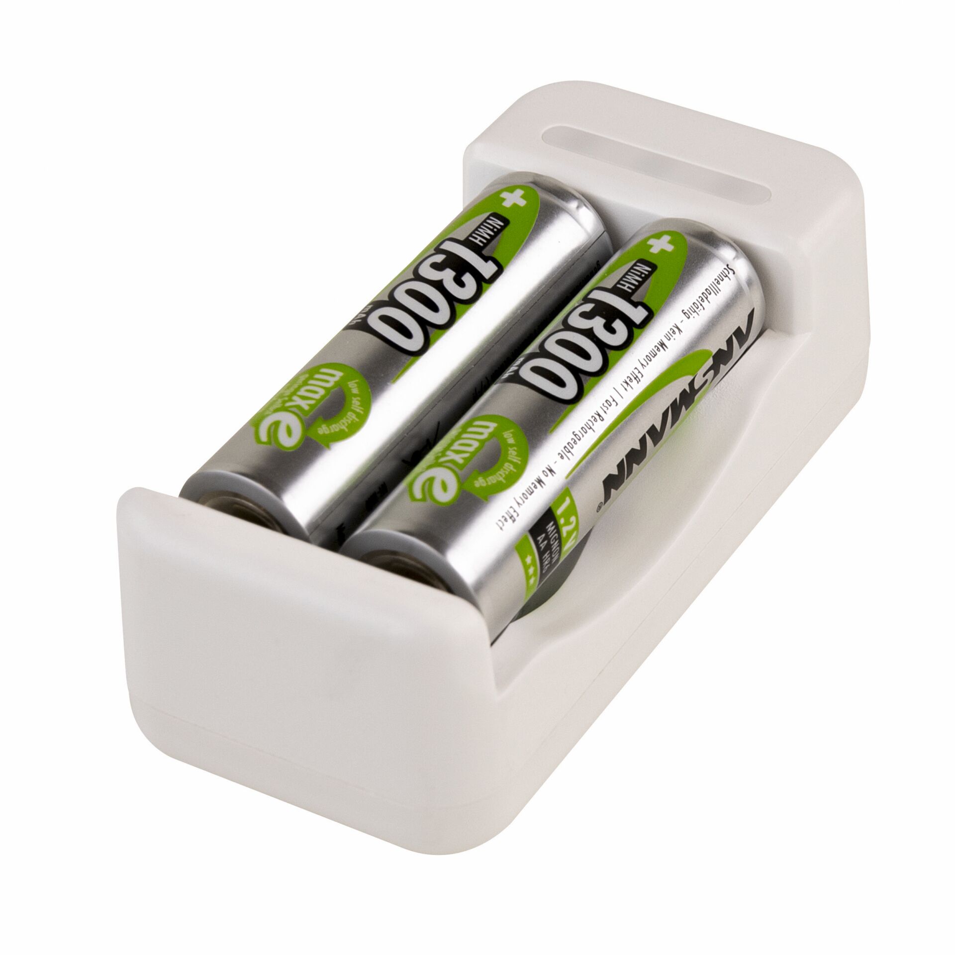 Ansmann Ladegerät Basic II inkl.  2 x AA 1300mAh Akku 1001-0119-01