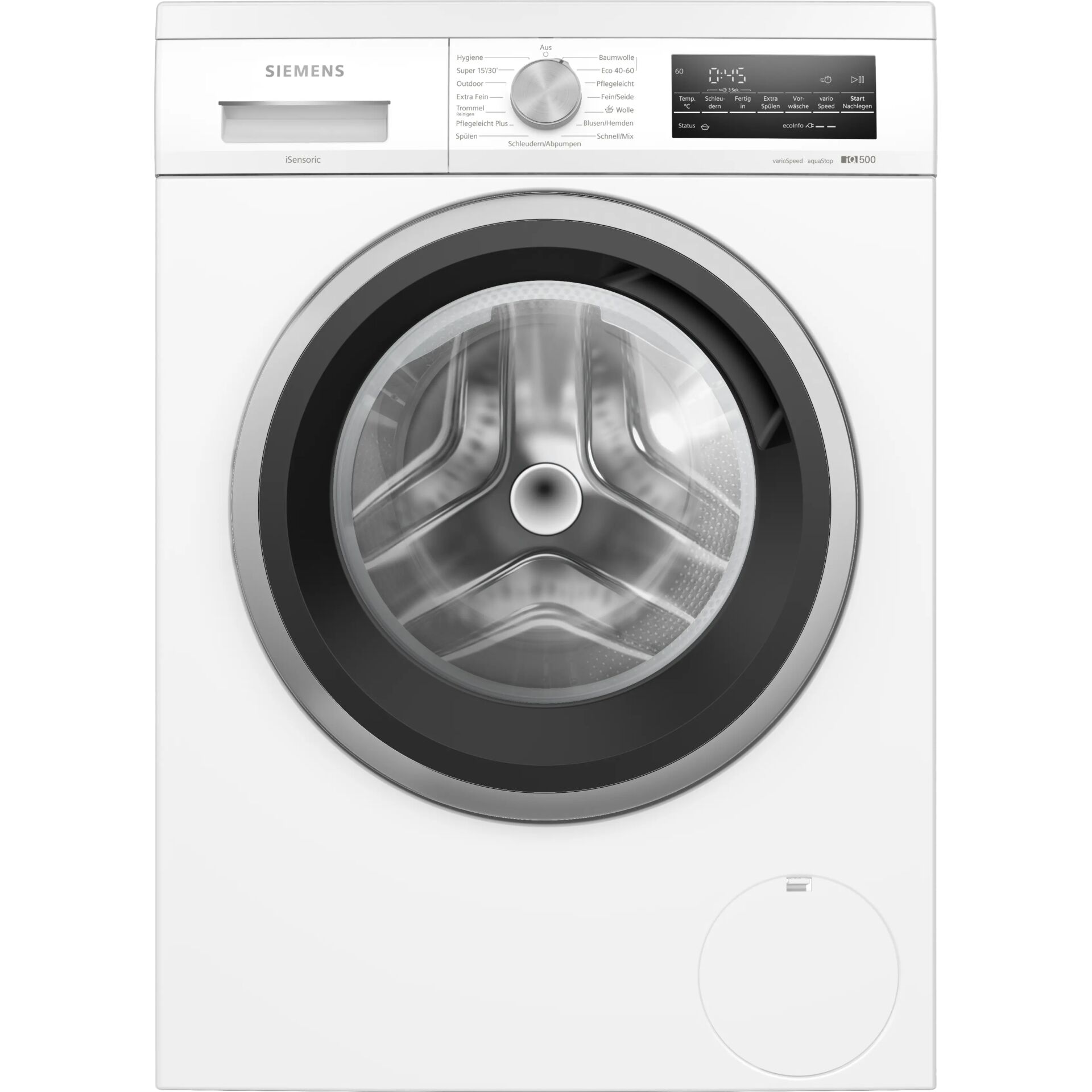 Waschmaschine, Frontlader, Weiß, Tür vorne, Schleudern