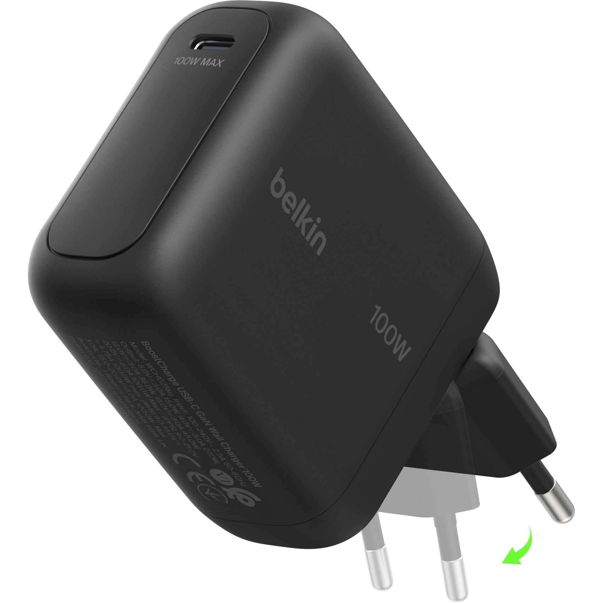 Belkin BOOSTCharge 100W USB-C  GAN einkl.Stecker sw. WCH025kqBK