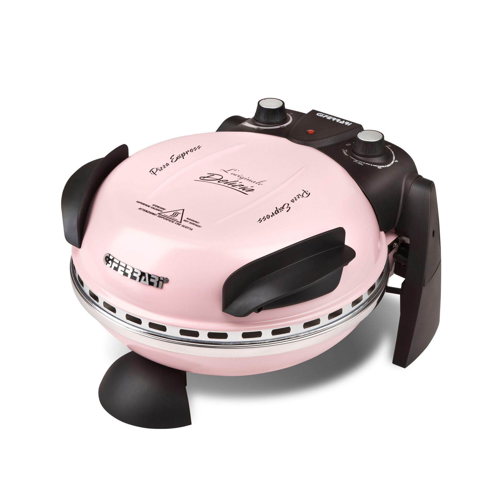 Grill, Grillgerät, Mini-Grill, Pizza-Grill, Rosa】