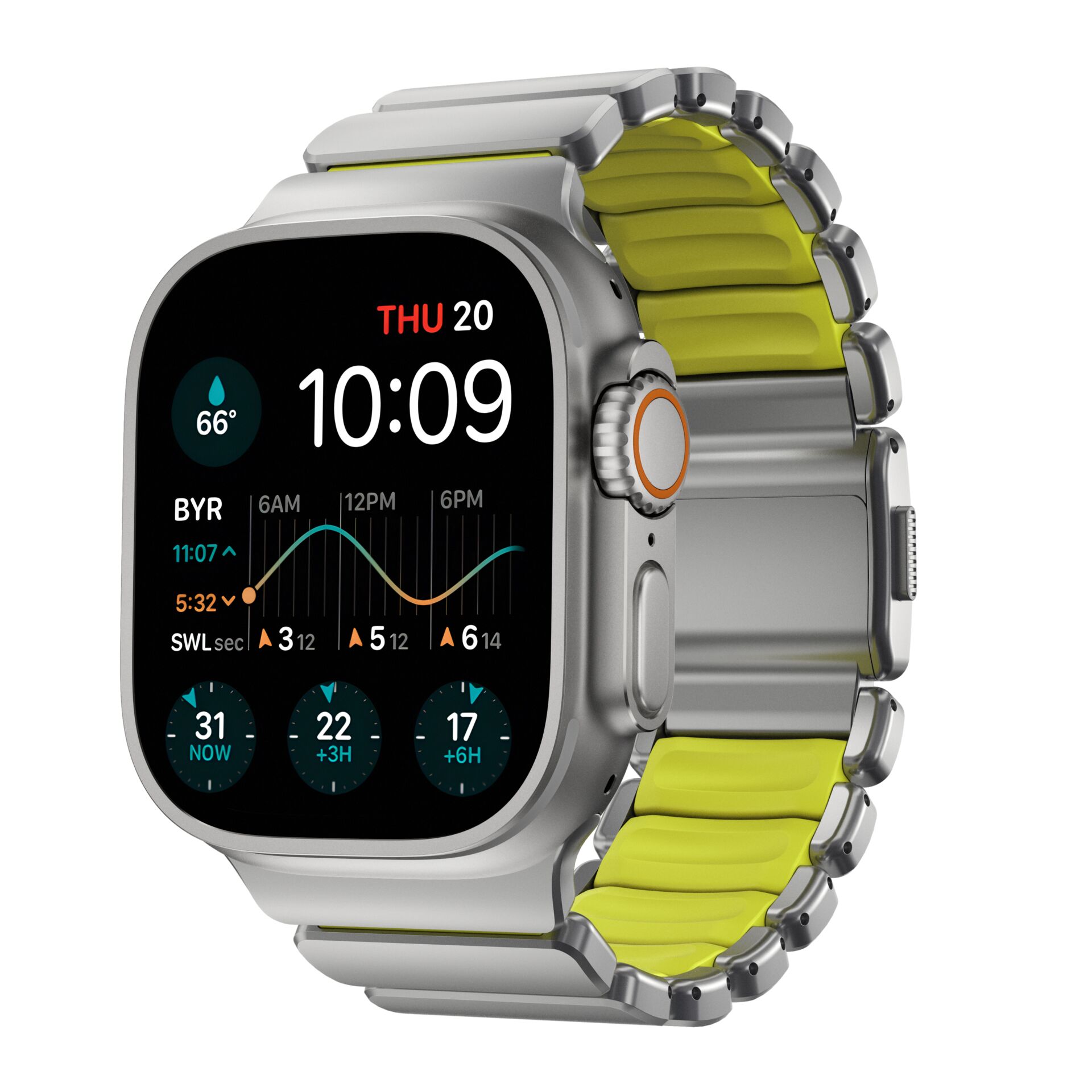 Nomad Stratos Band Titanium  Natural 49mm Volt
