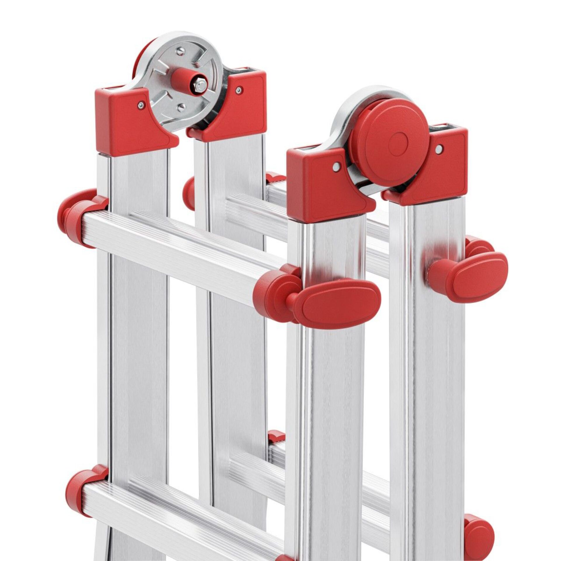 Leiter, Rahmen, Gelenk, Aluminium, Rot