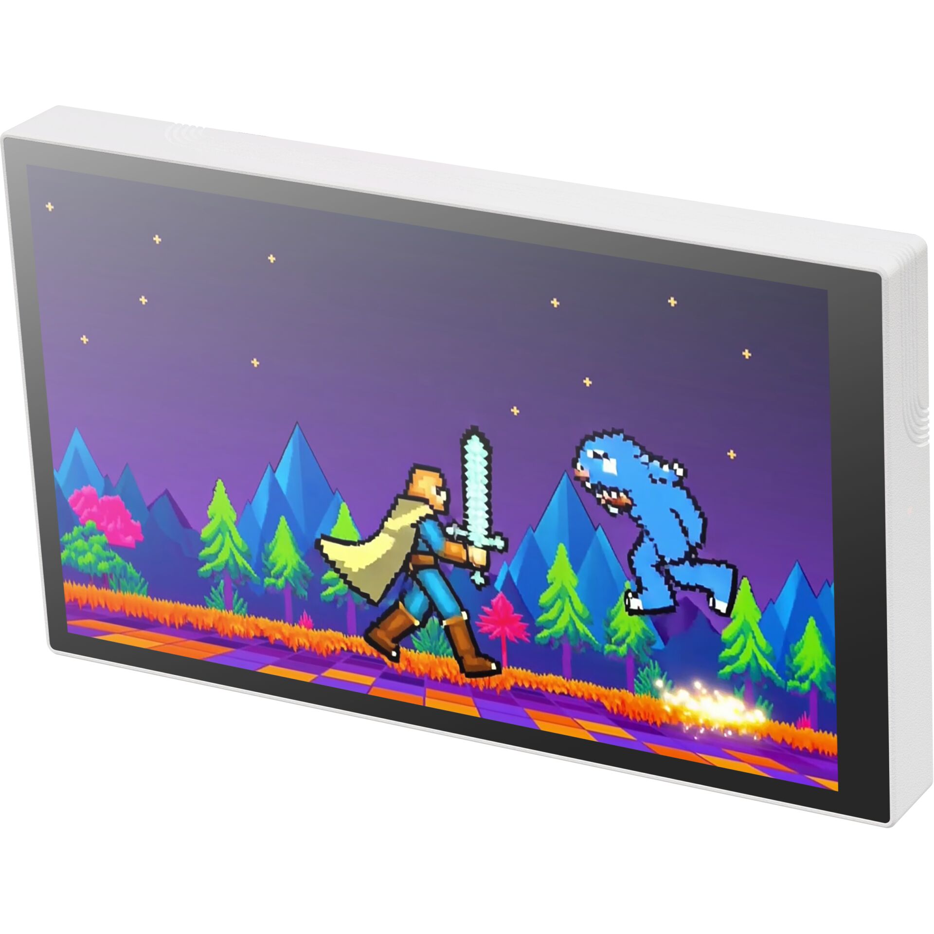 gaming, pixel art, lcd display, handheld, monitor standless