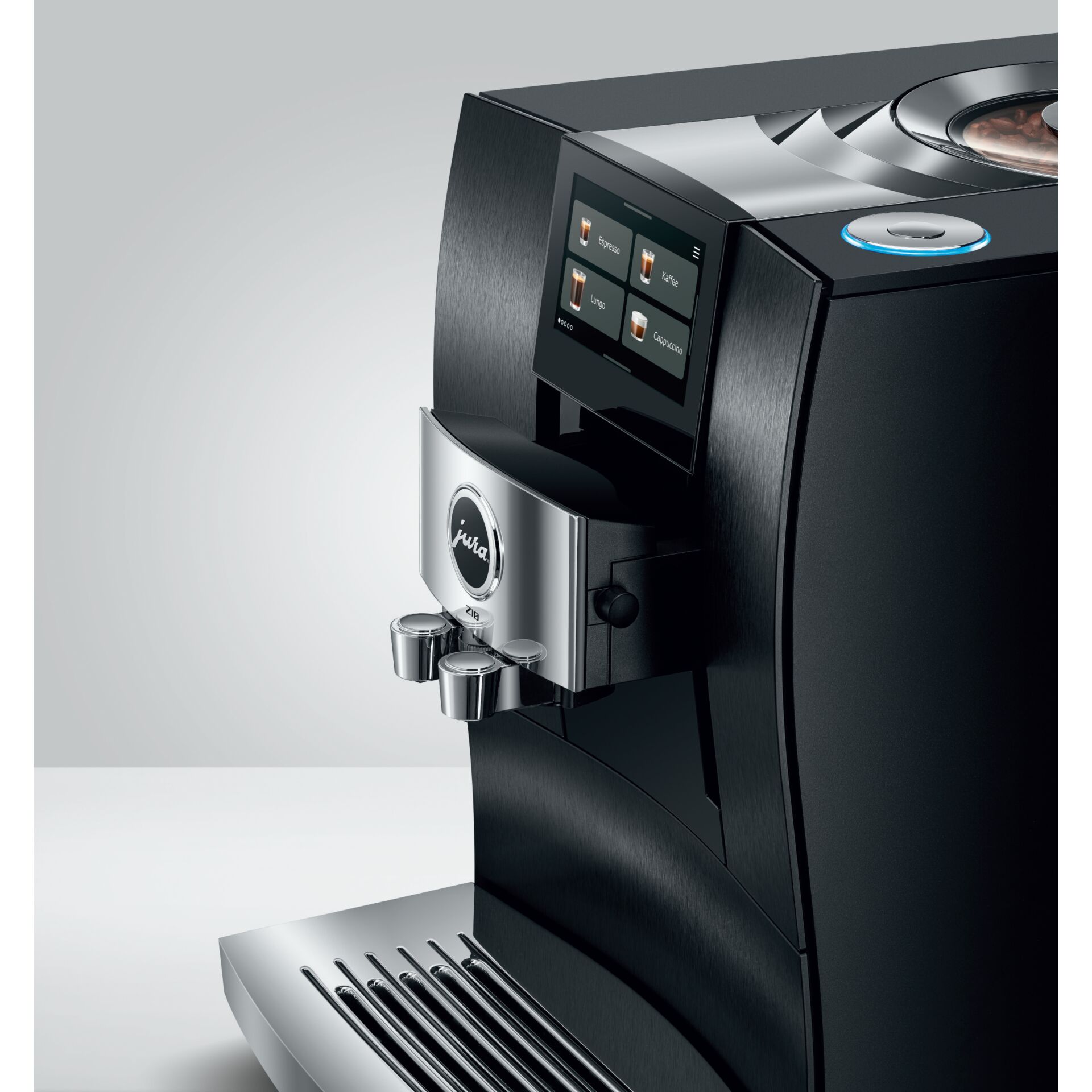 Kaffeemaschine, Kaffeevollautomat, Schwarz, Touchscreen, Wassertank
