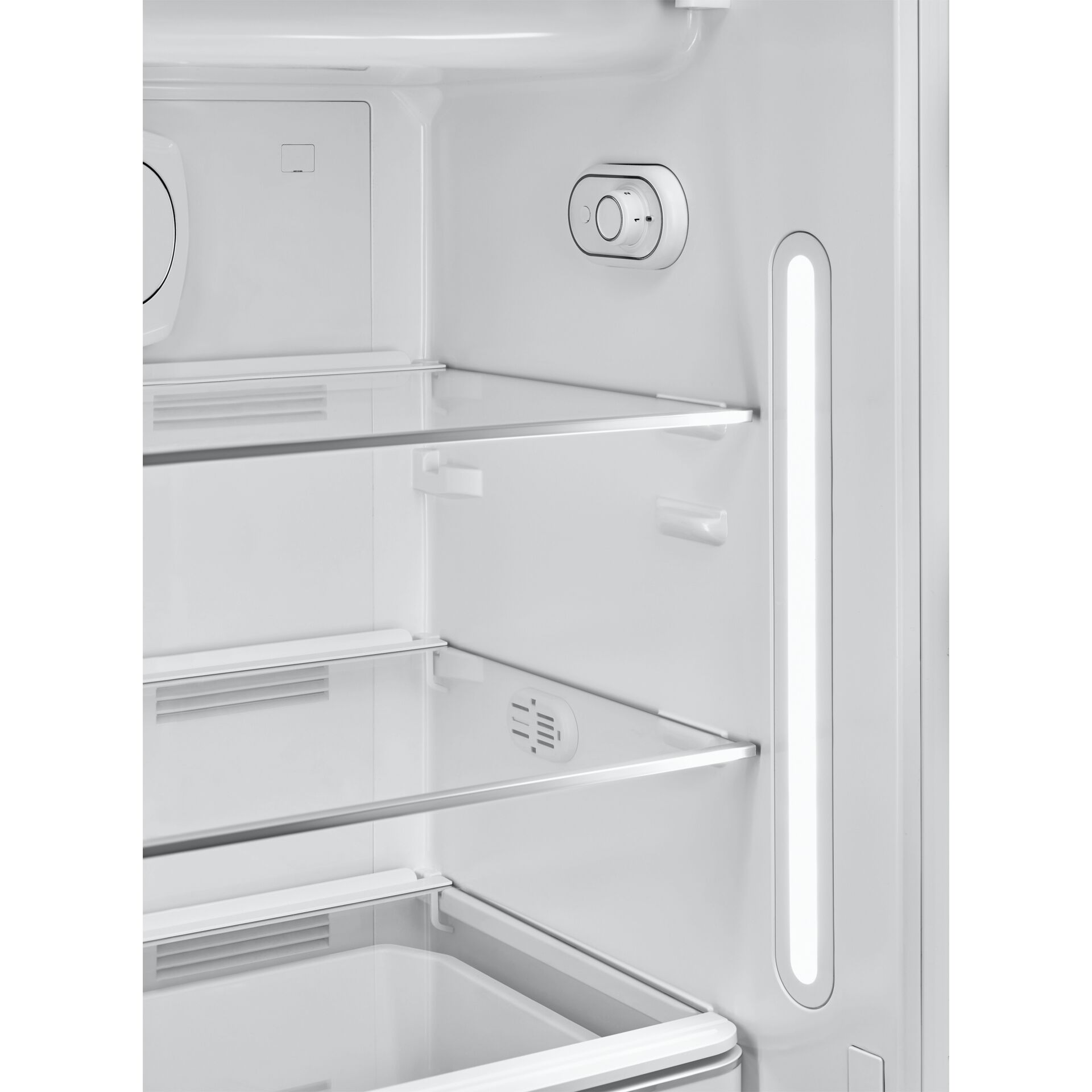 kühlfach, kühlschrank, innenraum, regal, bauweise