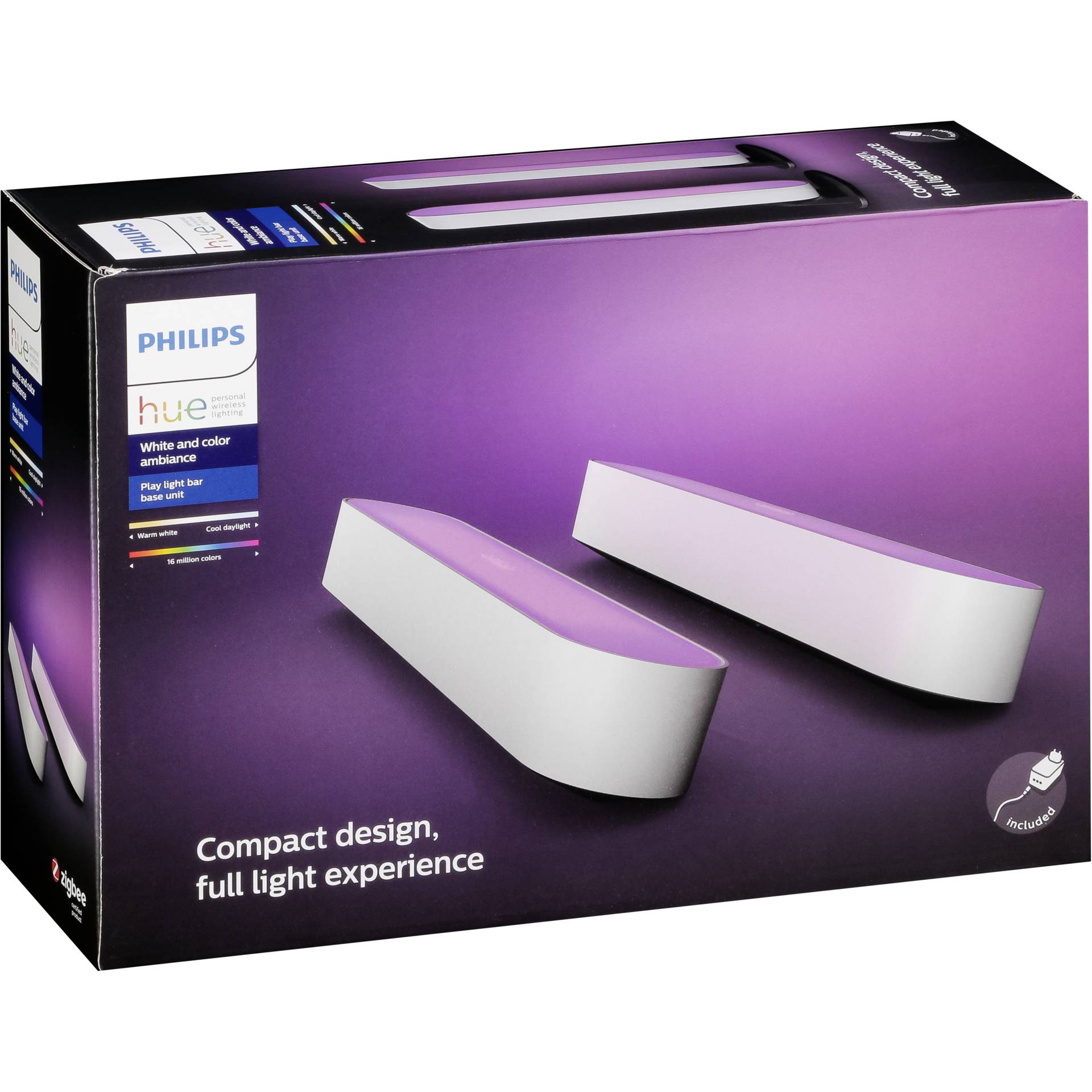Philips Hue Play Lightbar Doppelpack LED weiß Computerausrüstung, Elektronik, Hardware, Keil, Adapter